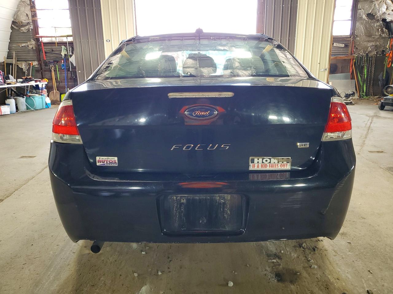 2010 Ford Focus Se Black vin: 1FAHP3FN8AW272626