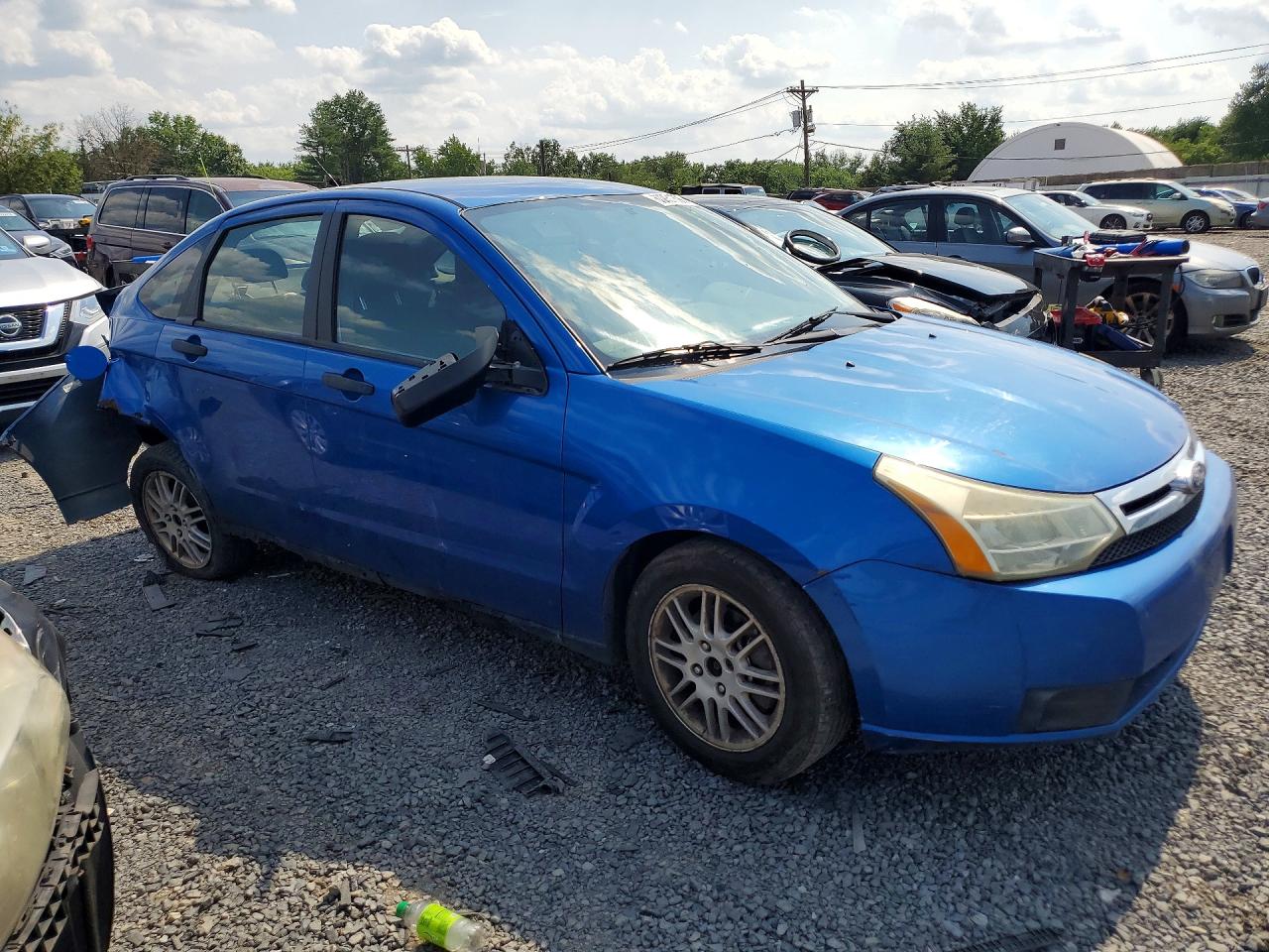 2010 Ford Focus Se Blue vin: 1FAHP3FN8AW275266