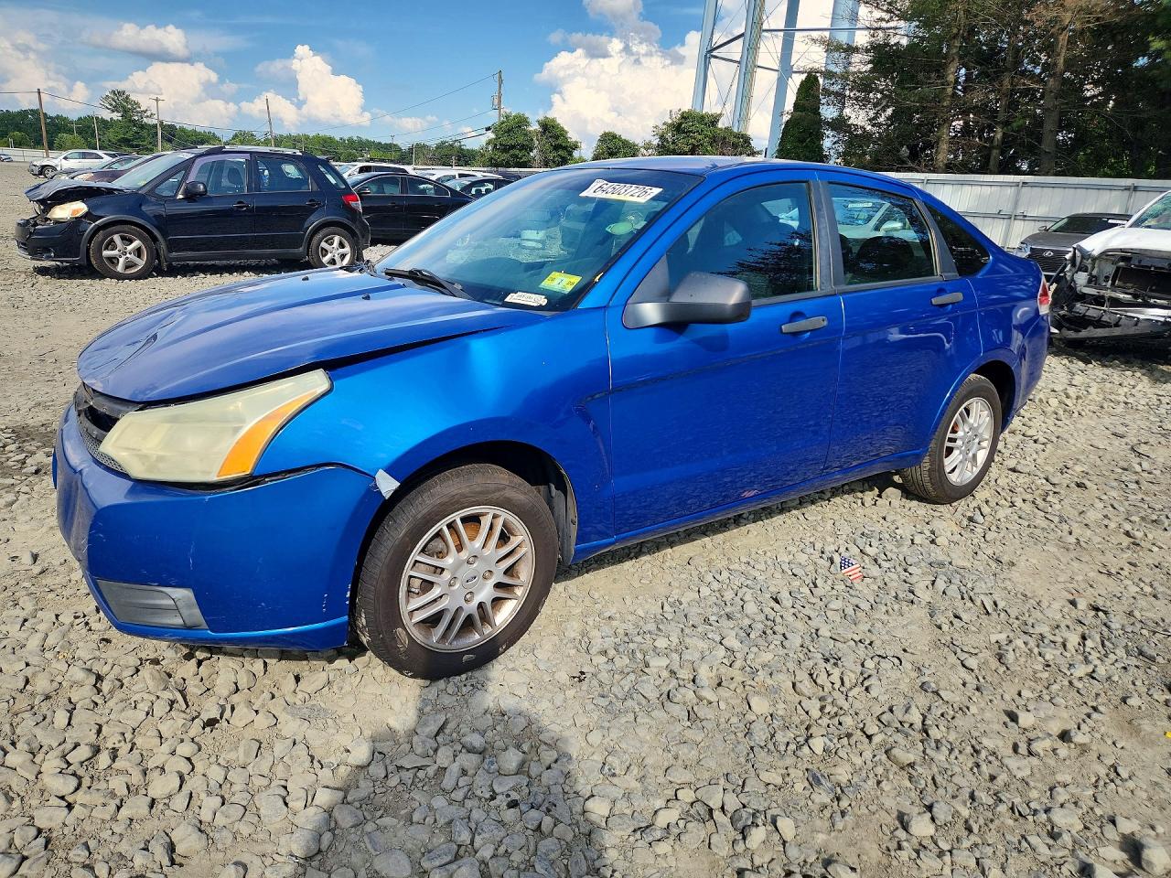 2011 Ford Focus Se Blue vin: 1FAHP3FN8BW128298