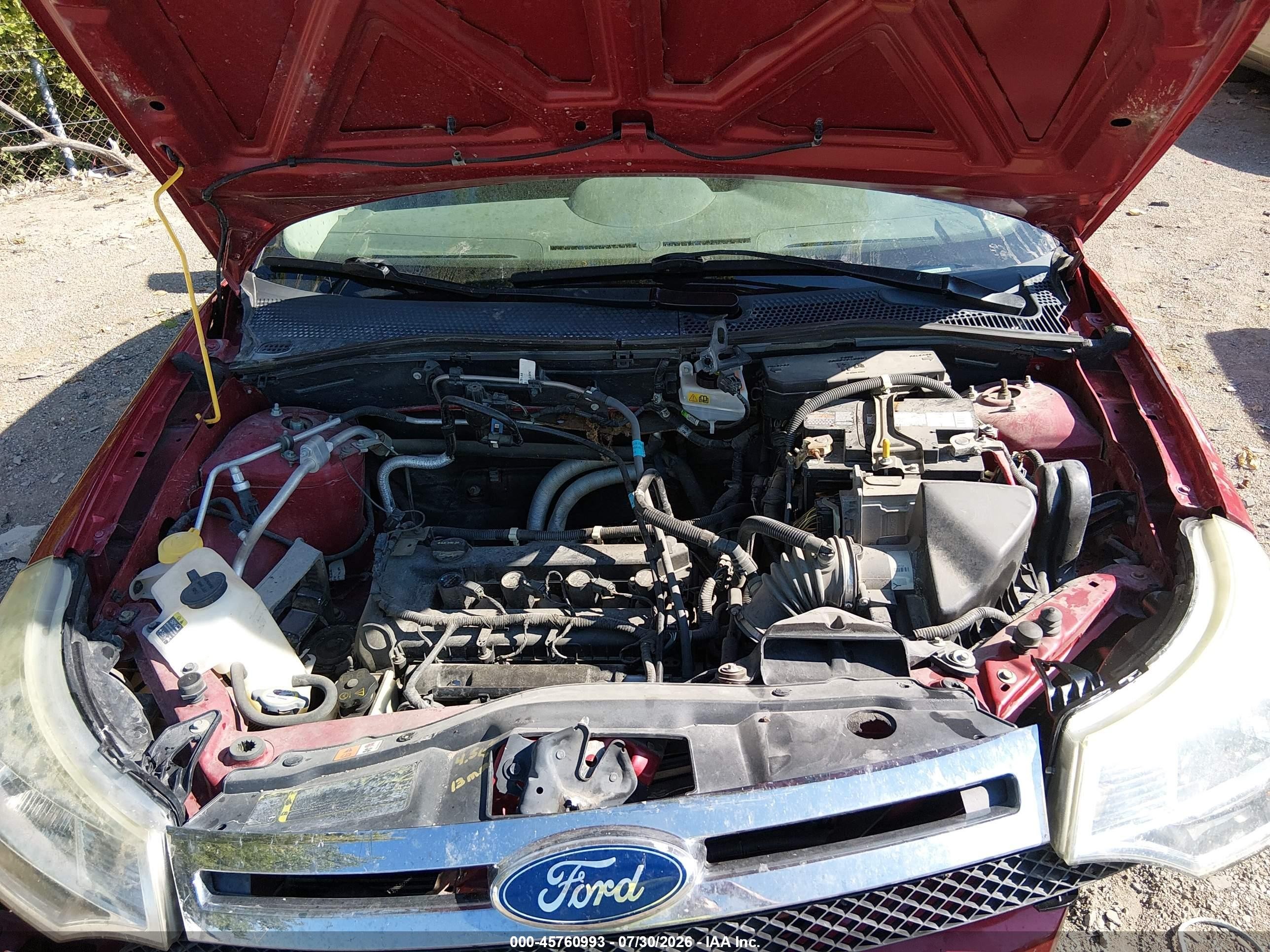 2011 Ford Focus Se Красный vin: 1FAHP3FN8BW145005