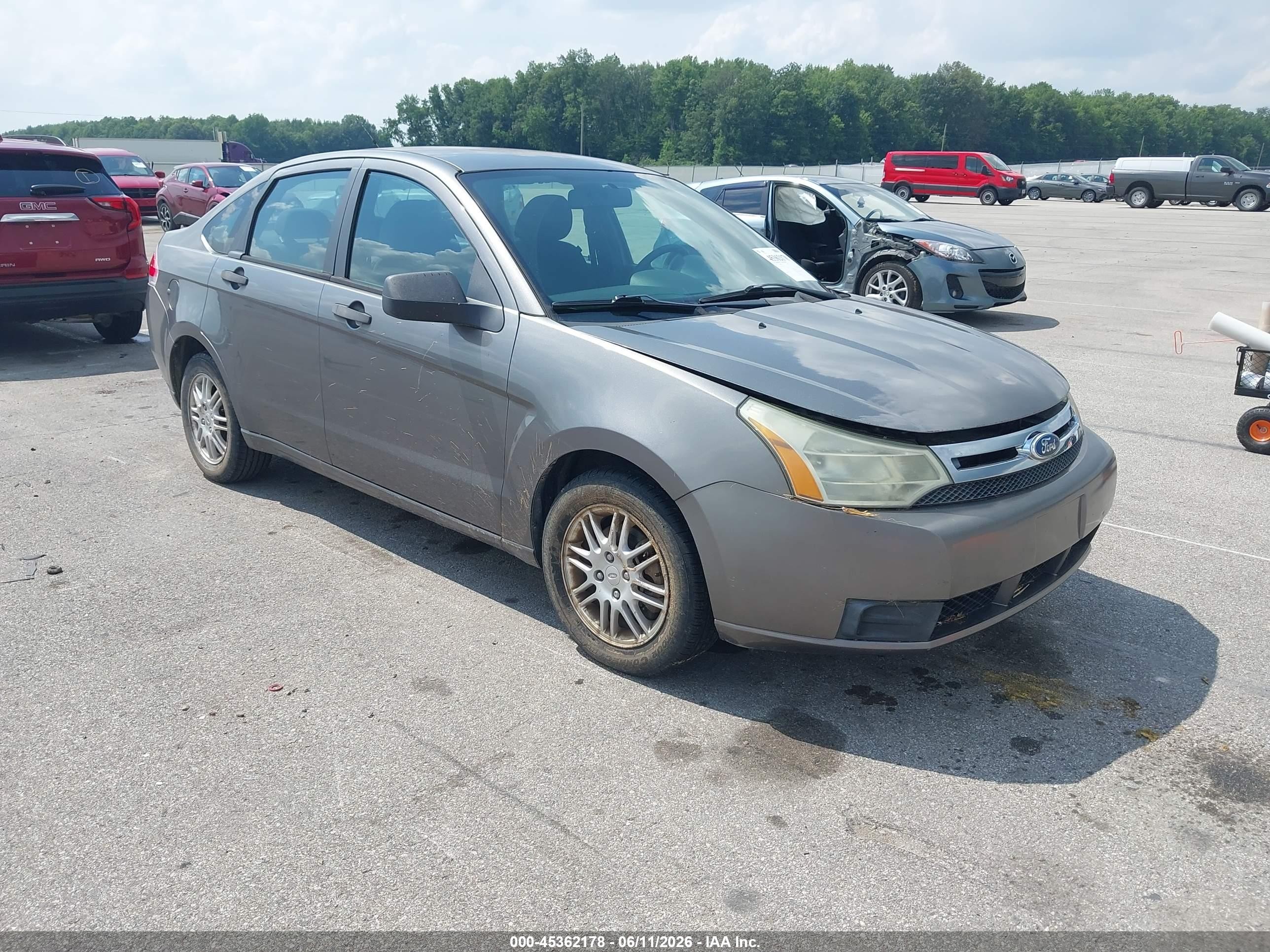 2011 Ford Focus Se Gray vin: 1FAHP3FN8BW145473