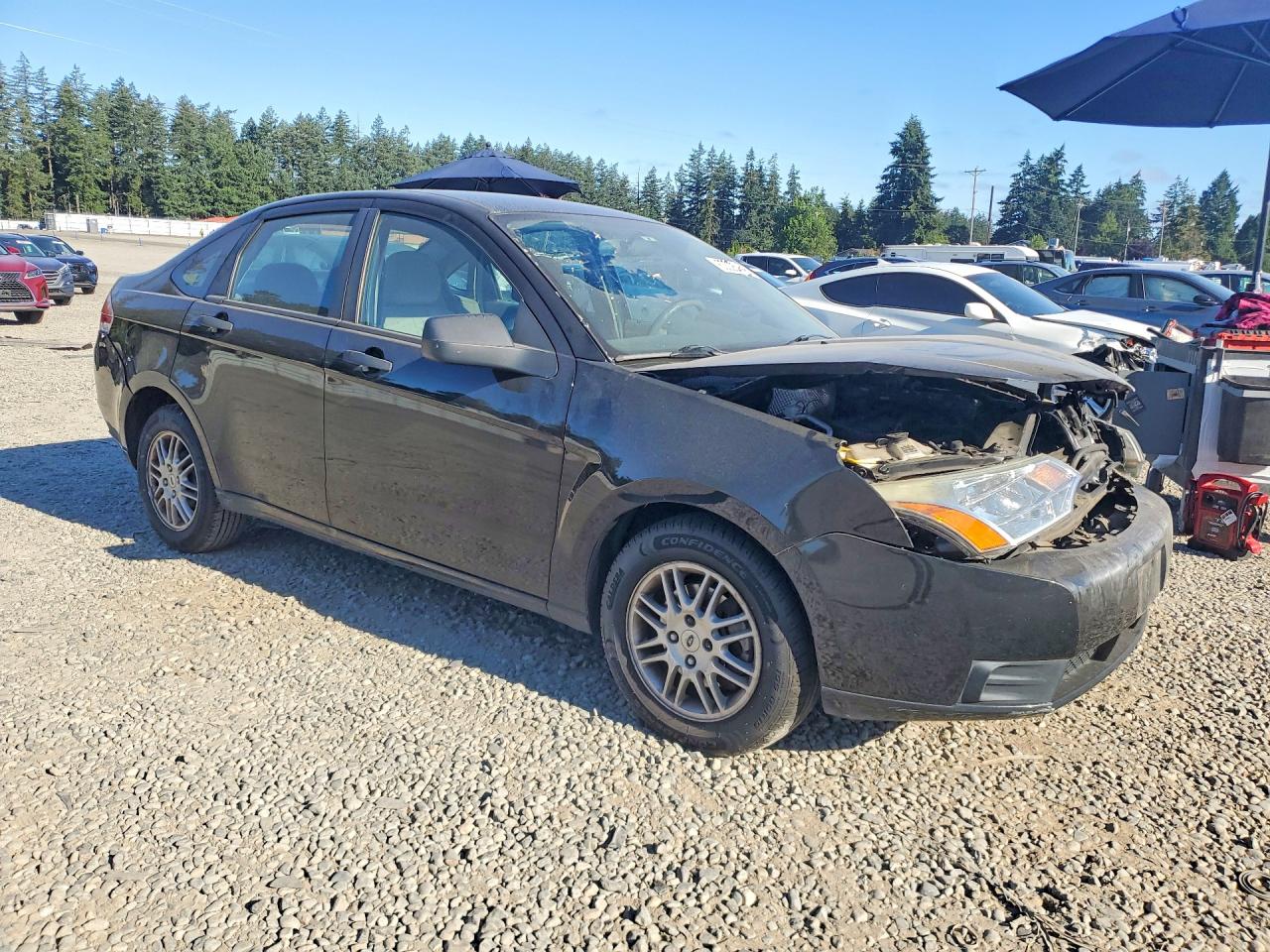 2011 Ford Focus Se Черный vin: 1FAHP3FN8BW151046
