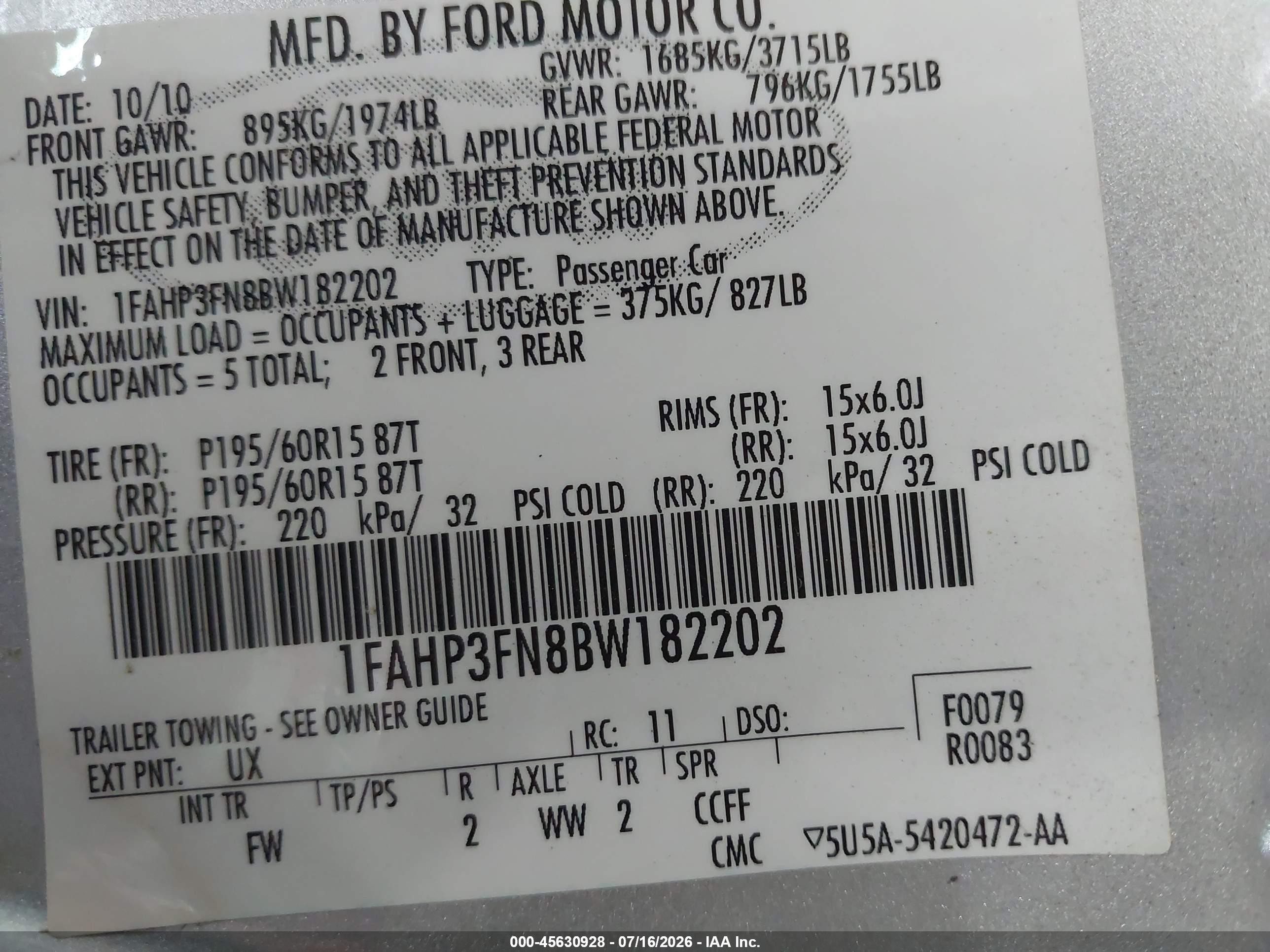 2011 Ford Focus Se Silver vin: 1FAHP3FN8BW182202
