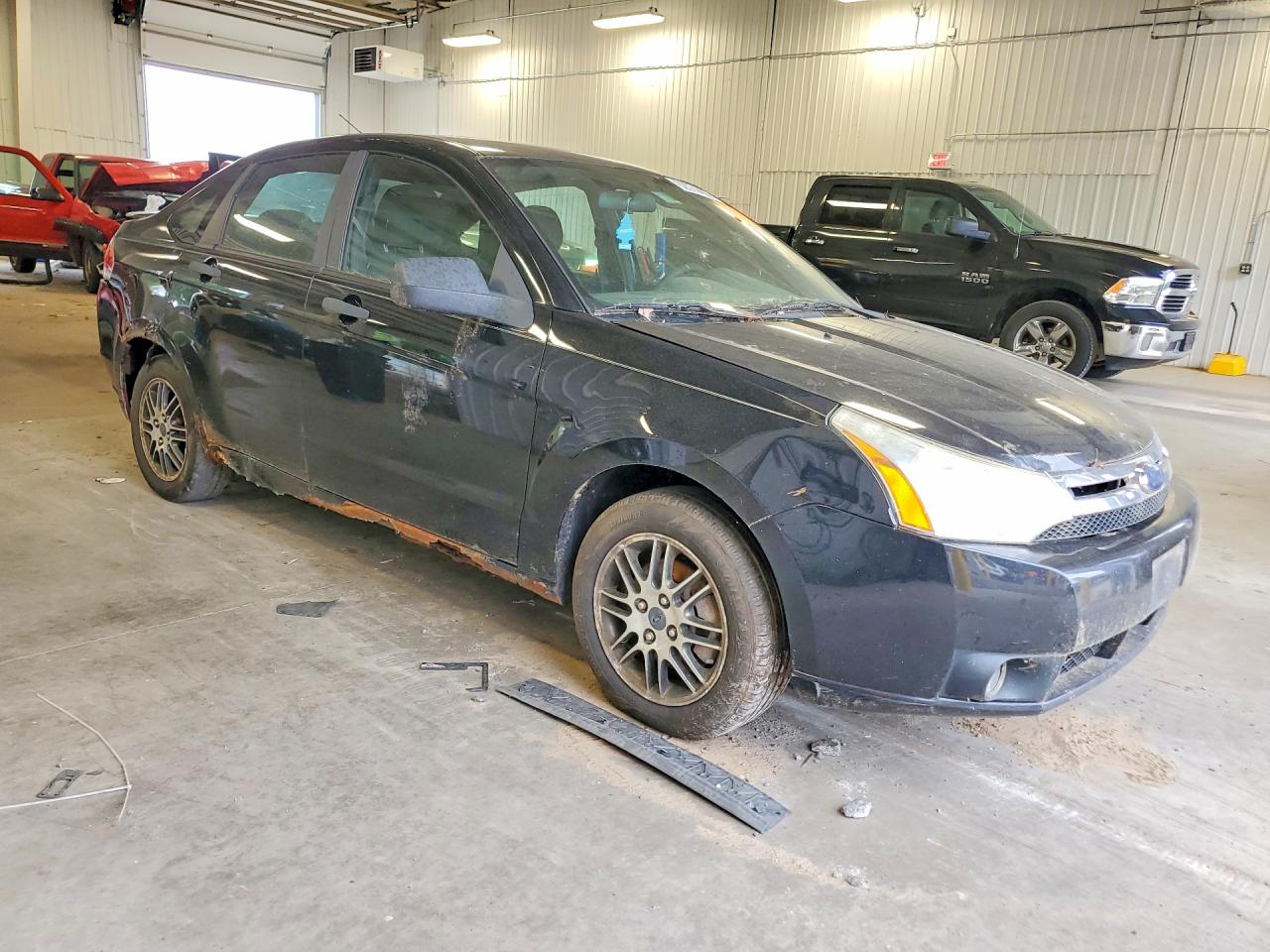 2010 Ford Focus Black vin: 1FAHP3FN9AW118636