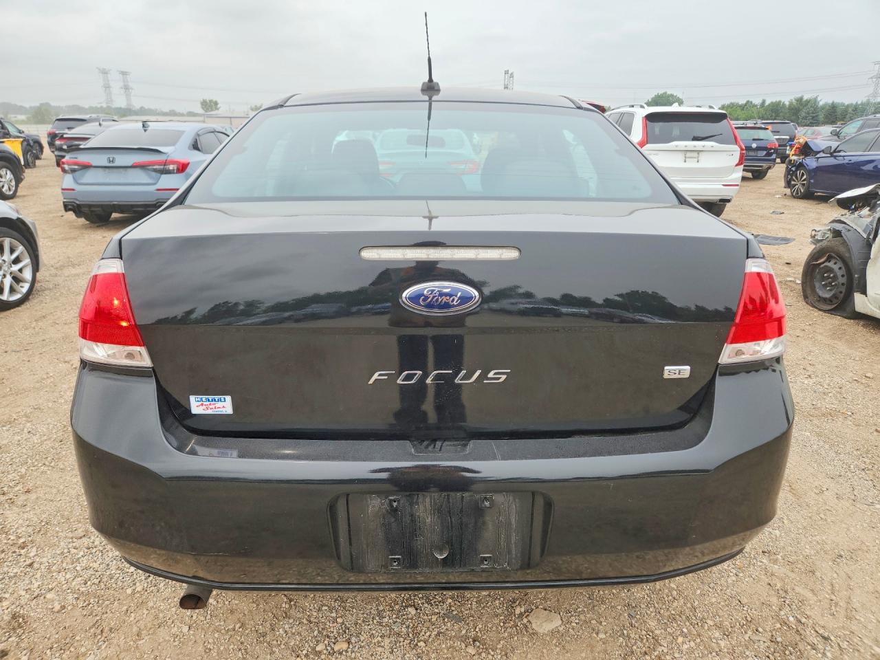 2010 Ford Focus Se Black vin: 1FAHP3FN9AW165231