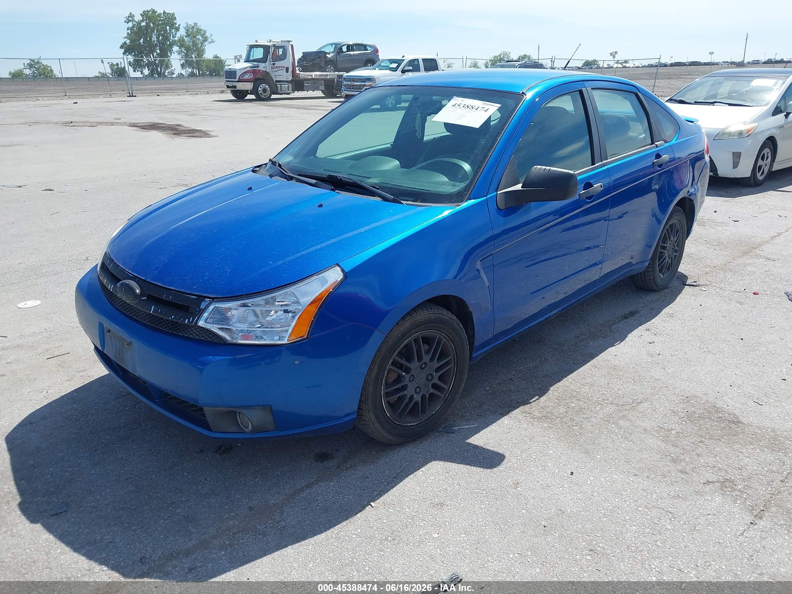 2010 Ford Focus Se Blue vin: 1FAHP3FN9AW183955