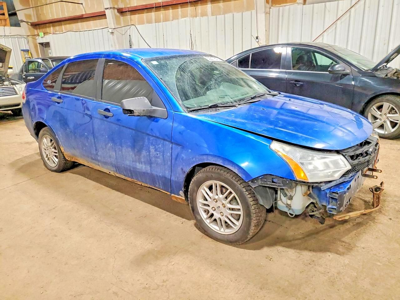 2010 Ford Focus Se Blue vin: 1FAHP3FN9AW252109