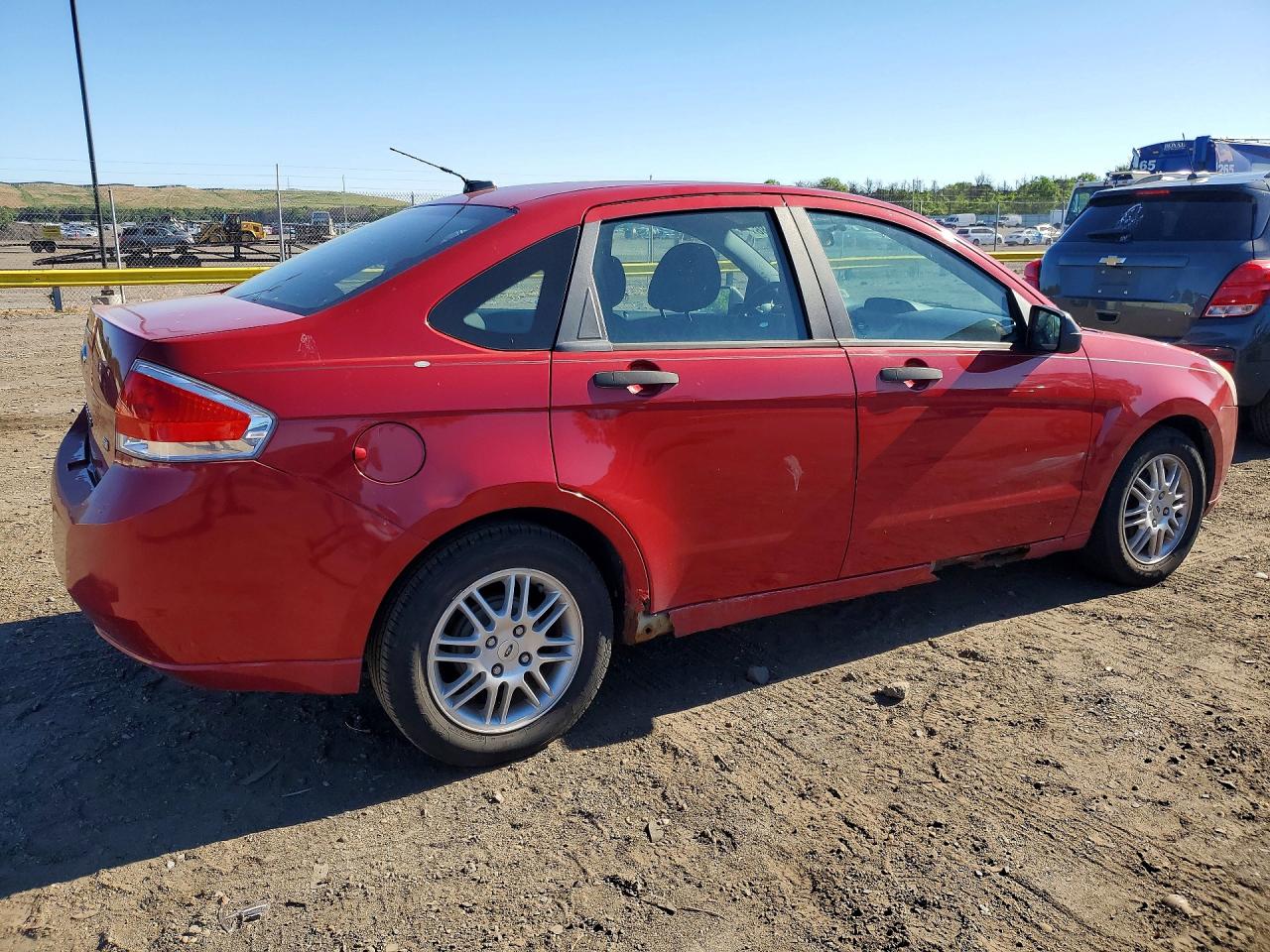 2010 Ford Focus Se Red vin: 1FAHP3FNXAW125451