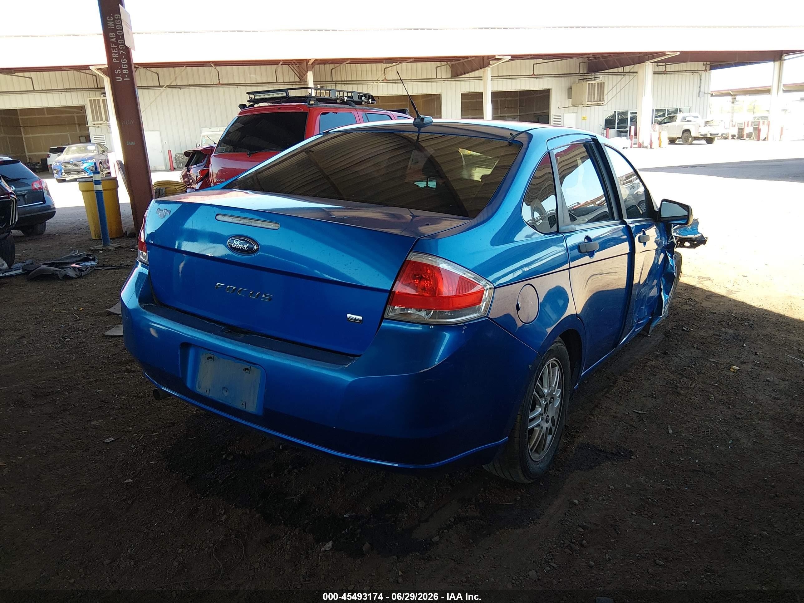 2010 Ford Focus Se Blue vin: 1FAHP3FNXAW138426