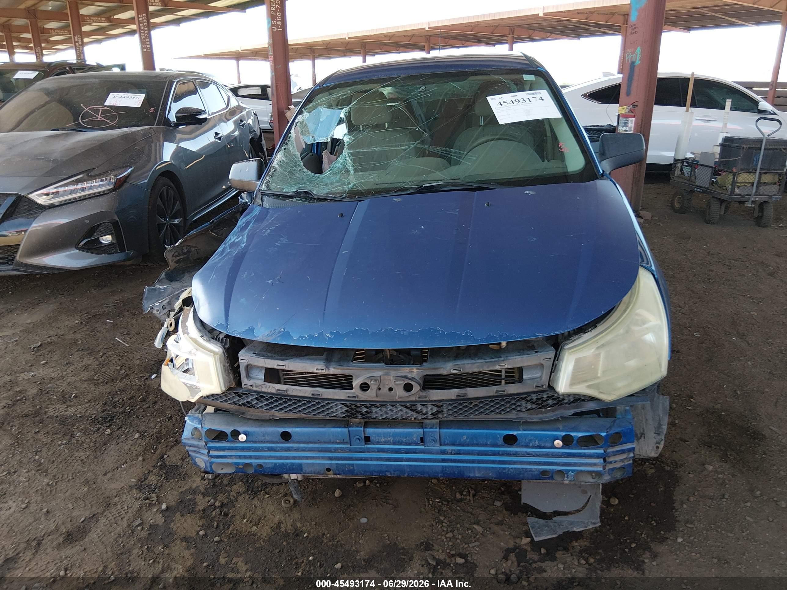 2010 Ford Focus Se Blue vin: 1FAHP3FNXAW138426