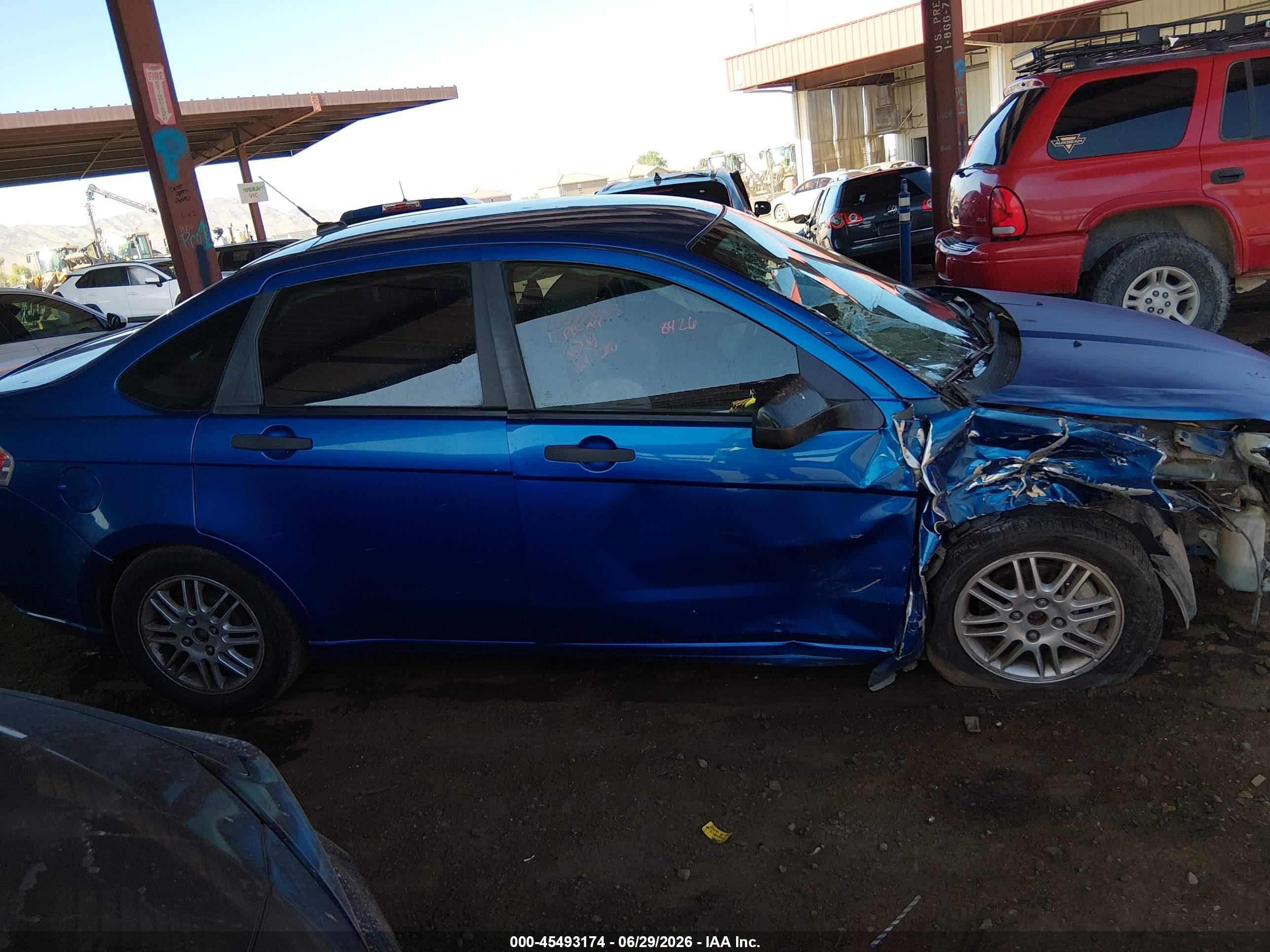2010 Ford Focus Se Blue vin: 1FAHP3FNXAW138426