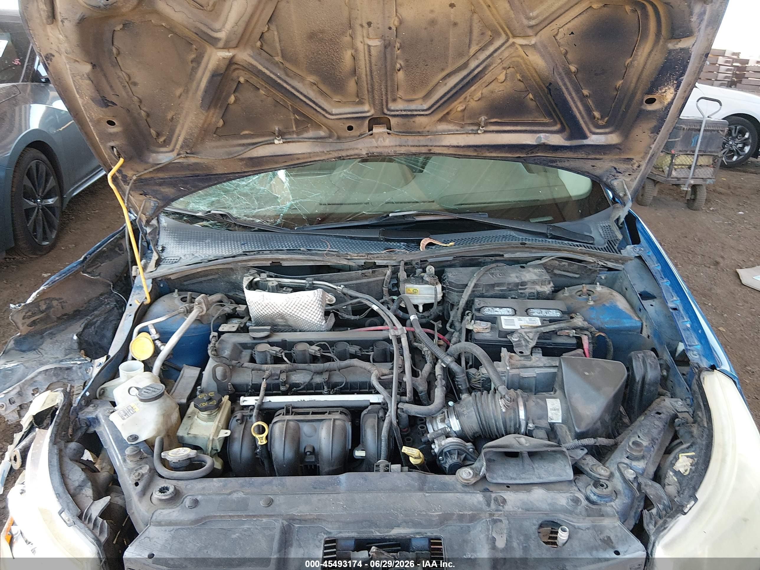 2010 Ford Focus Se Blue vin: 1FAHP3FNXAW138426