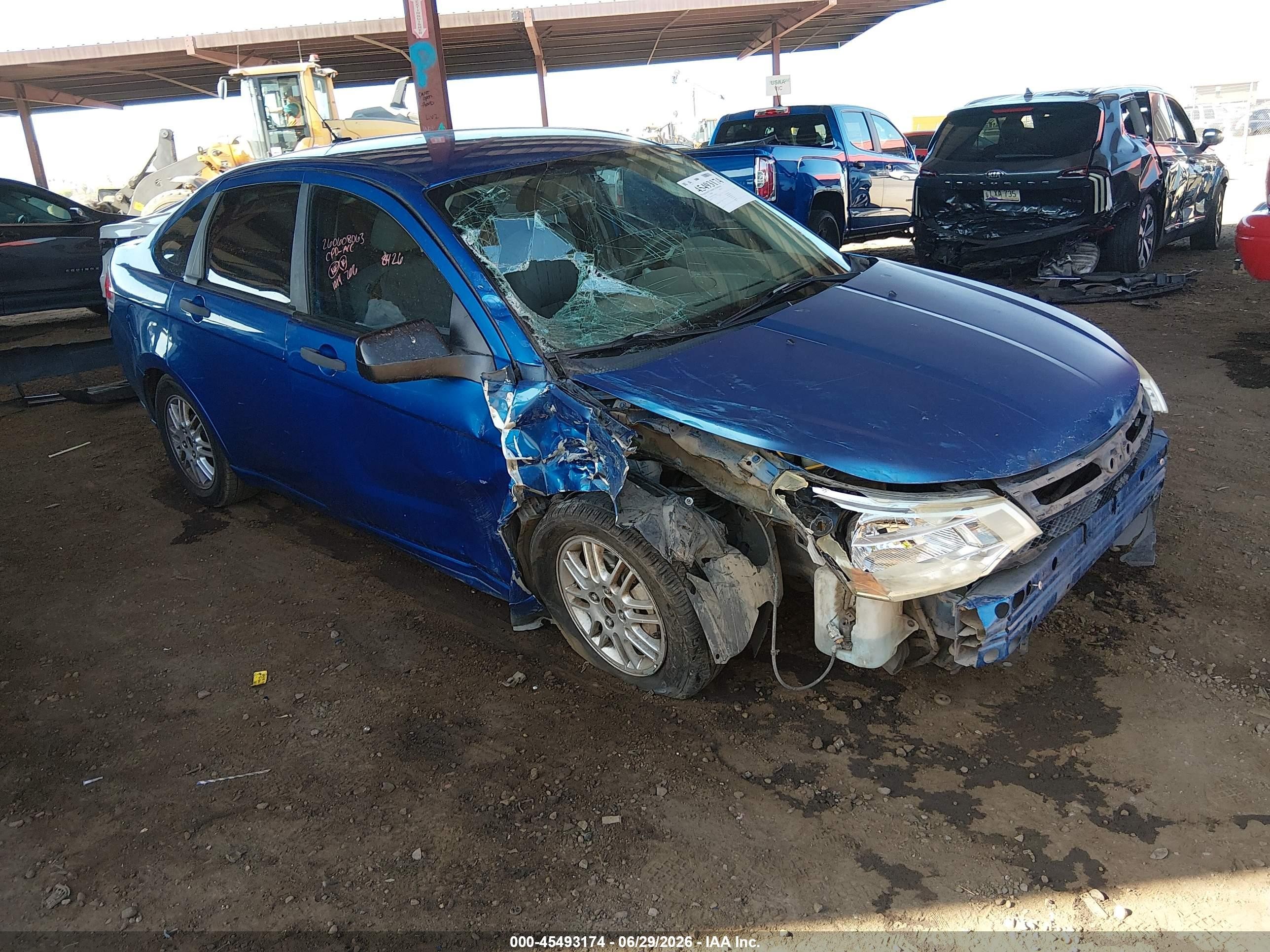 2010 Ford Focus Se Blue vin: 1FAHP3FNXAW138426