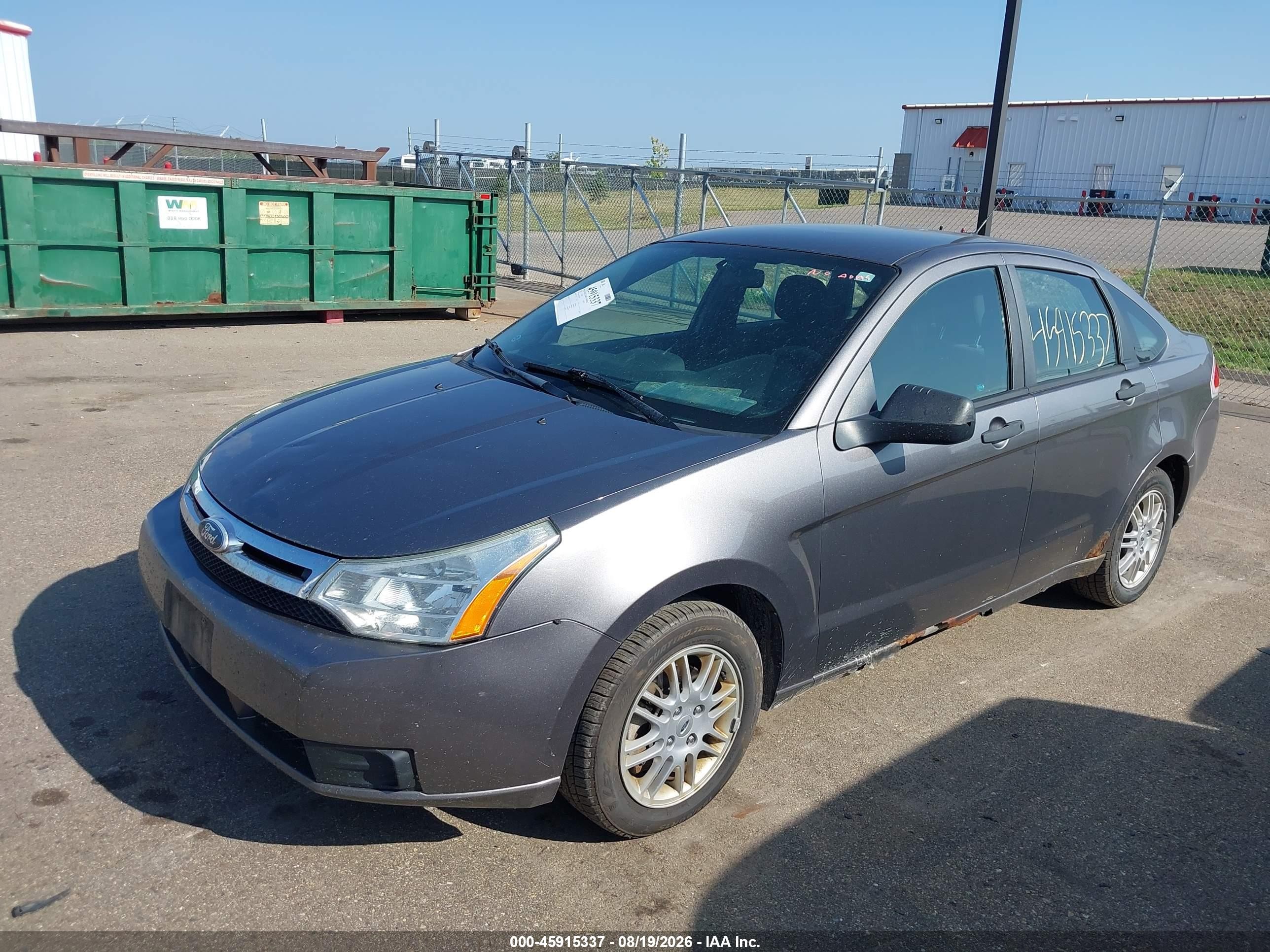 2011 Ford Focus Se Gray vin: 1FAHP3FNXBW103497