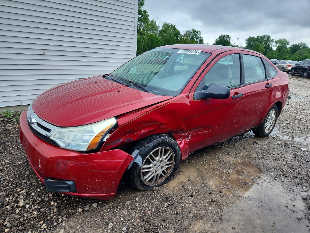 2011 Ford Focus Se Red vin: 1FAHP3FNXBW116251