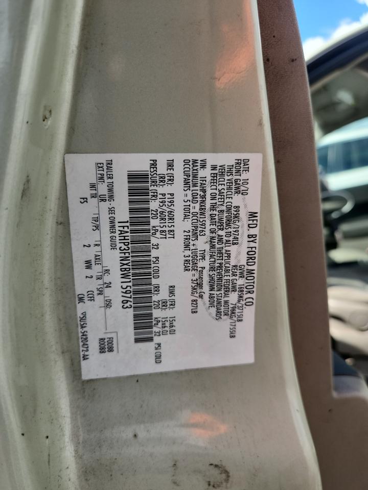2011 Ford Focus Se Green vin: 1FAHP3FNXBW159763