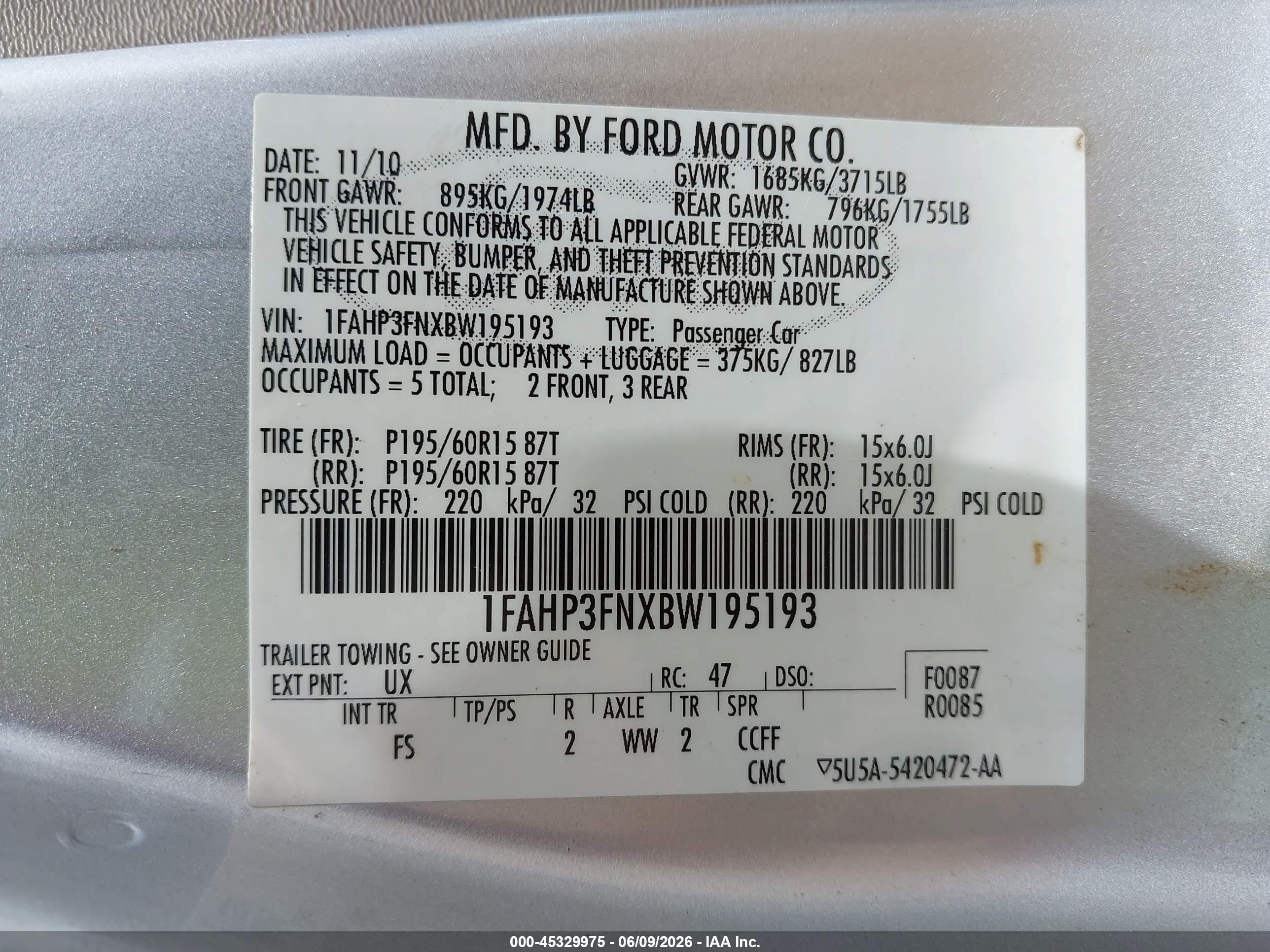 2011 Ford Focus Se Silver vin: 1FAHP3FNXBW195193