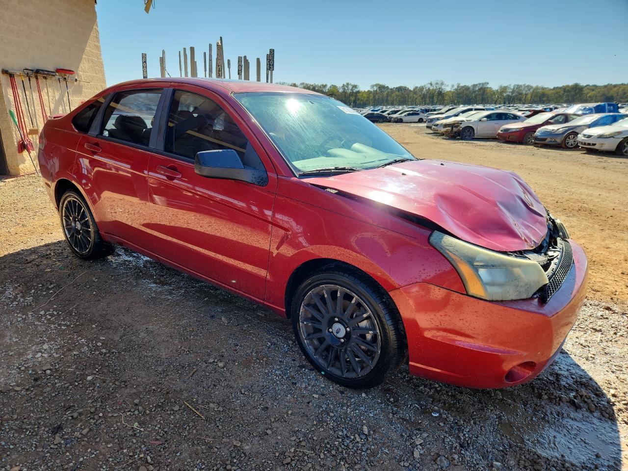 2010 Ford Focus Ses Red vin: 1FAHP3GN0AW194907