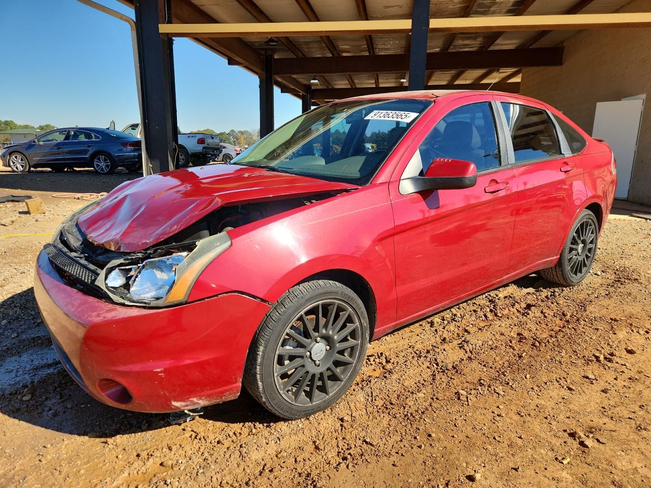 2010 Ford Focus Ses Red vin: 1FAHP3GN0AW194907