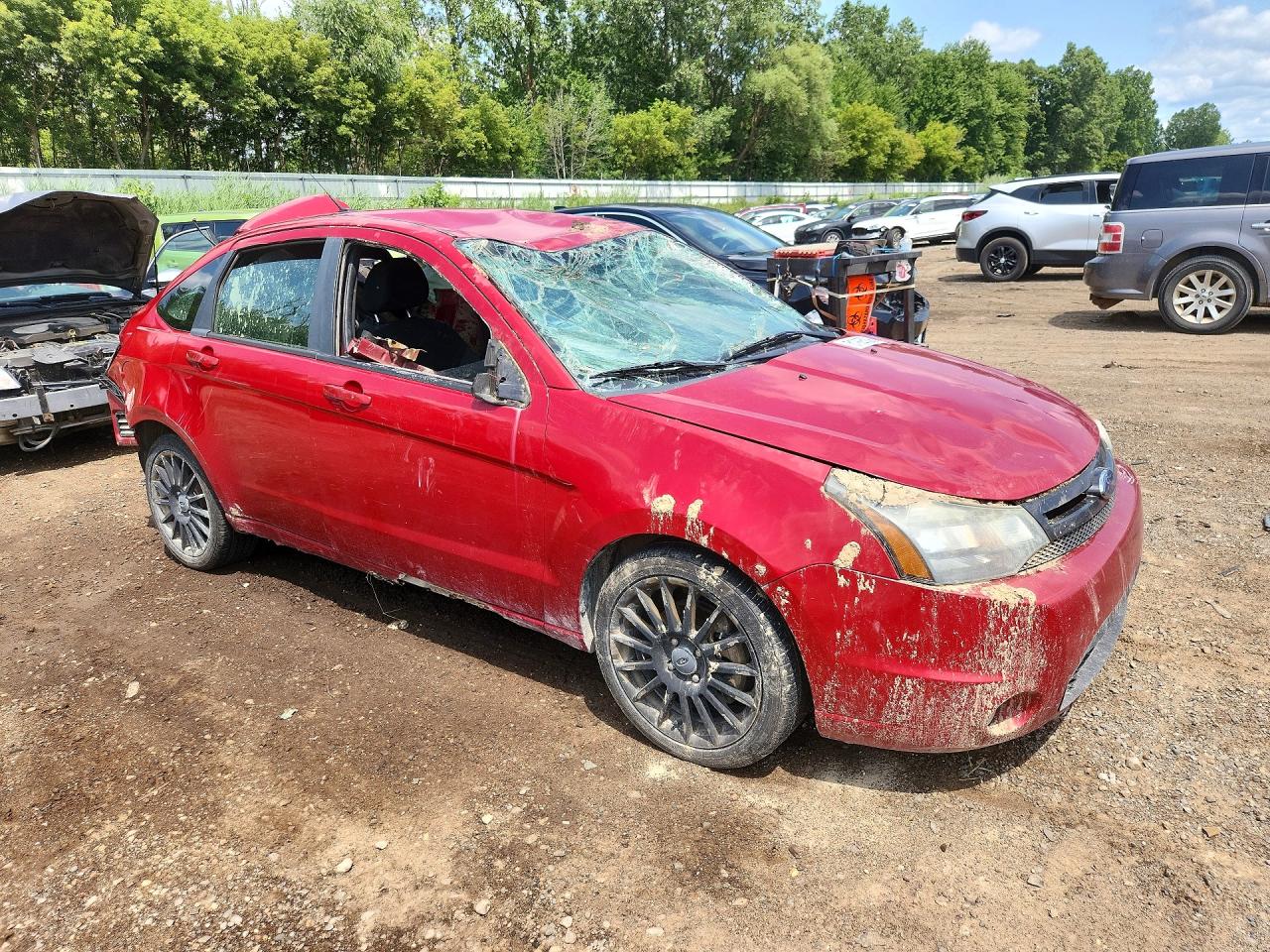 2010 Ford Focus Ses Red vin: 1FAHP3GN1AW105331