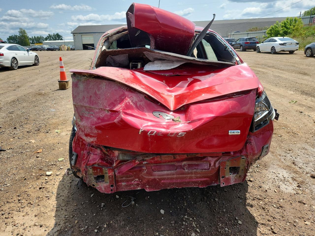 2010 Ford Focus Ses Red vin: 1FAHP3GN1AW105331