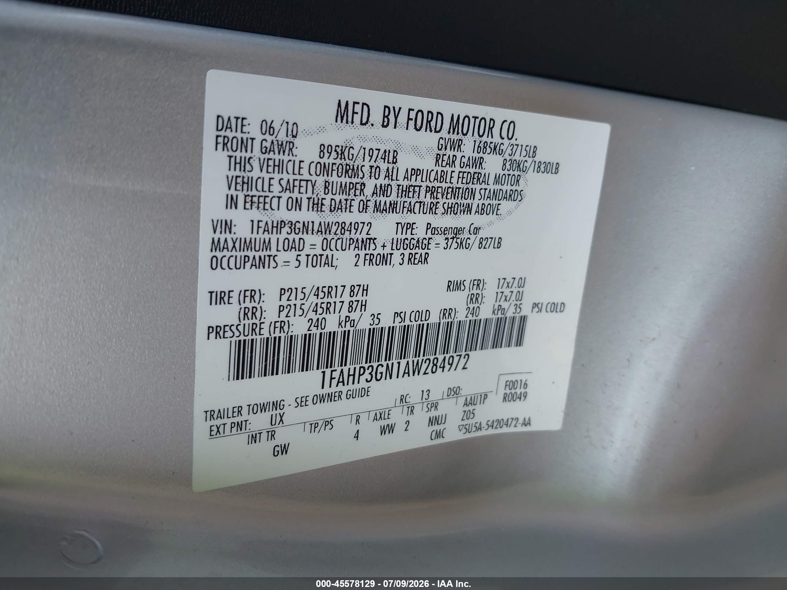 2010 Ford Focus Ses Silver vin: 1FAHP3GN1AW284972