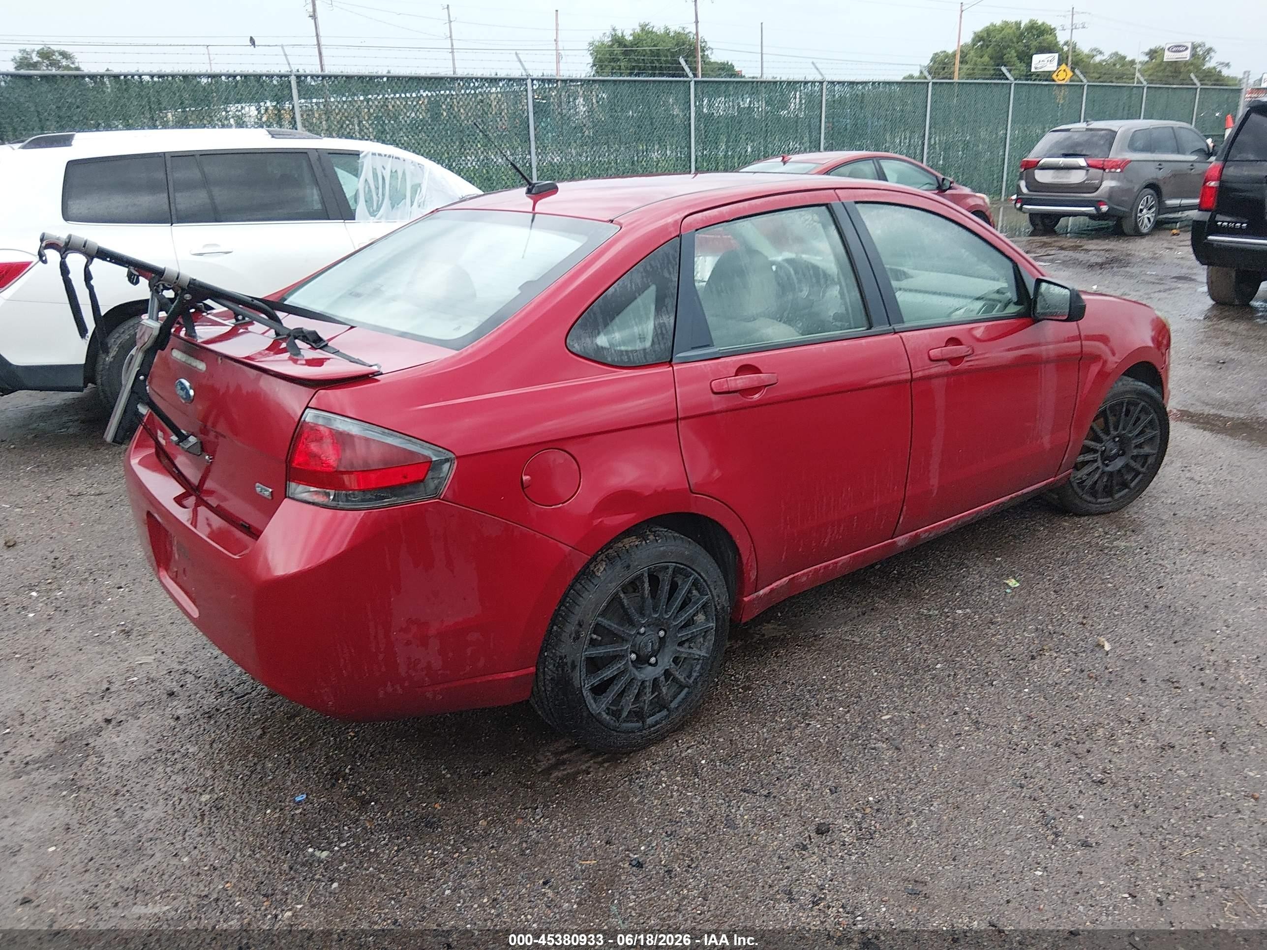 2010 Ford Focus Ses Red vin: 1FAHP3GN2AW170687