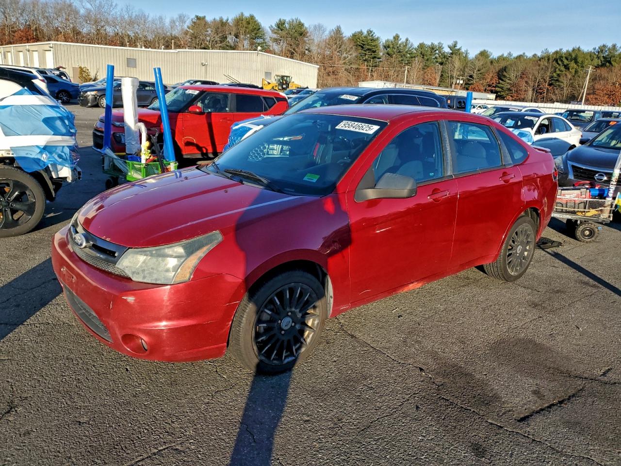 2010 Ford Focus Ses Red vin: 1FAHP3GN2AW252824