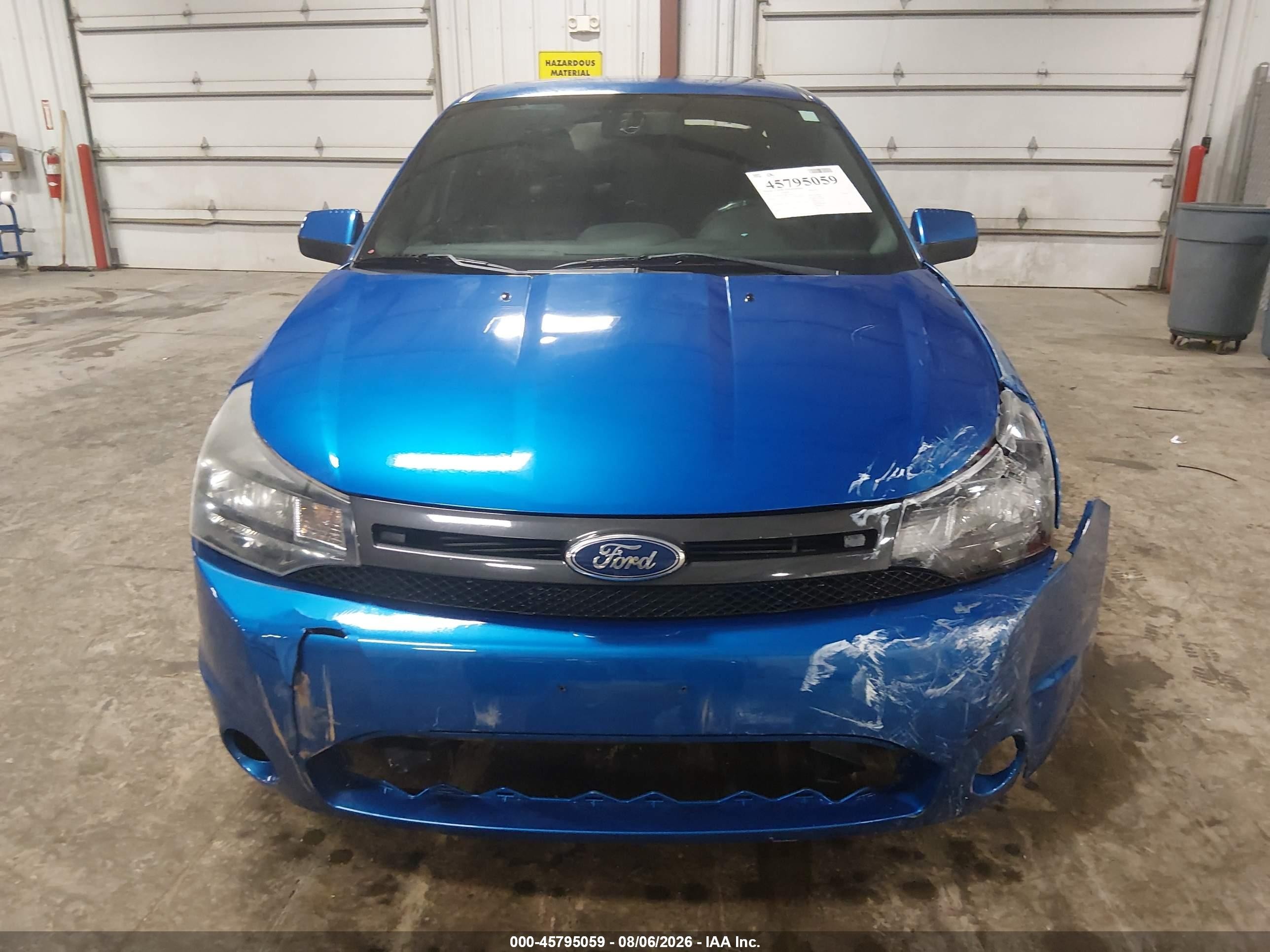 2011 Ford Focus Ses Blue vin: 1FAHP3GN2BW190441