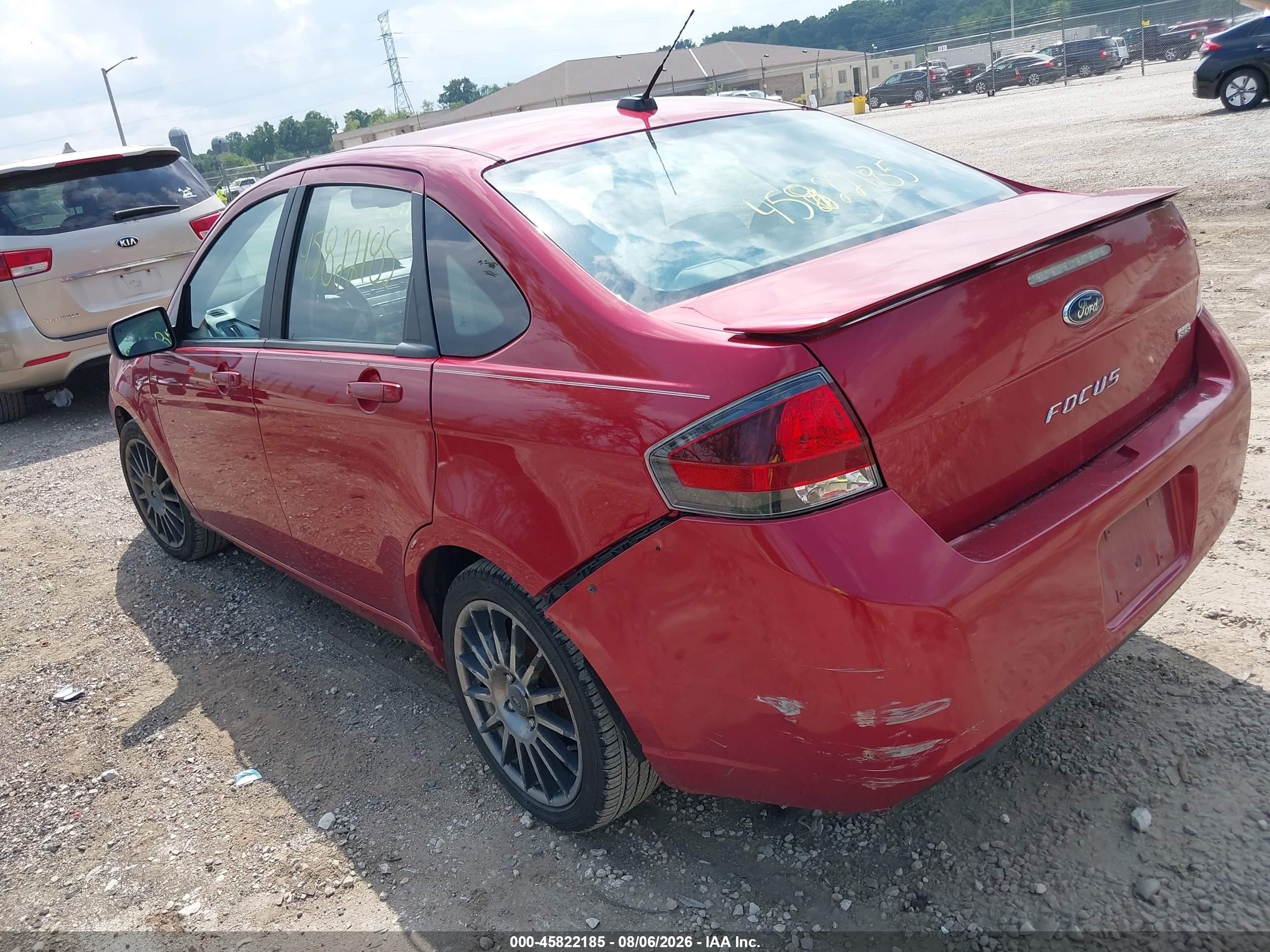 2010 Ford Focus Ses Red vin: 1FAHP3GN4AW270967