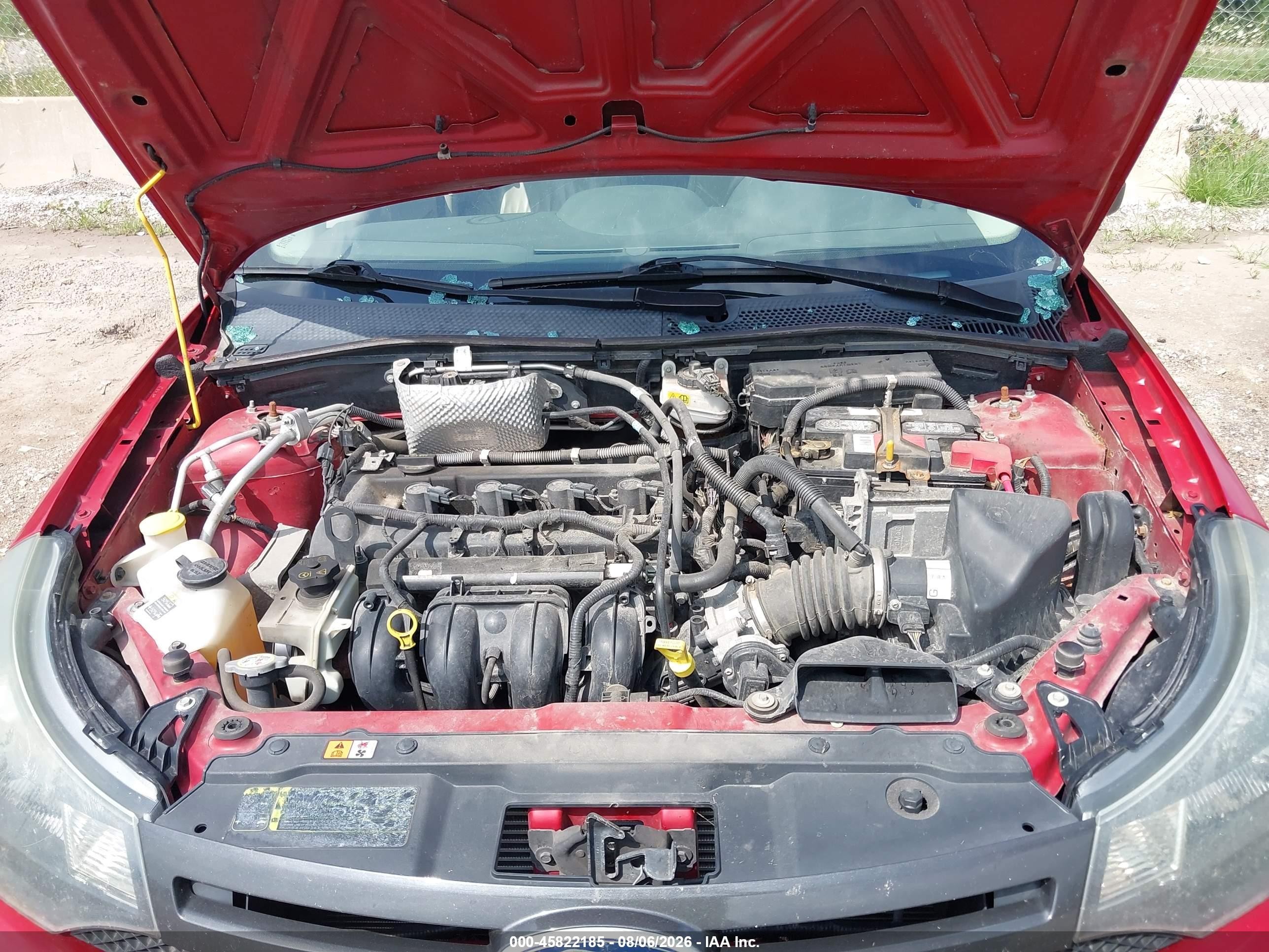 2010 Ford Focus Ses Red vin: 1FAHP3GN4AW270967