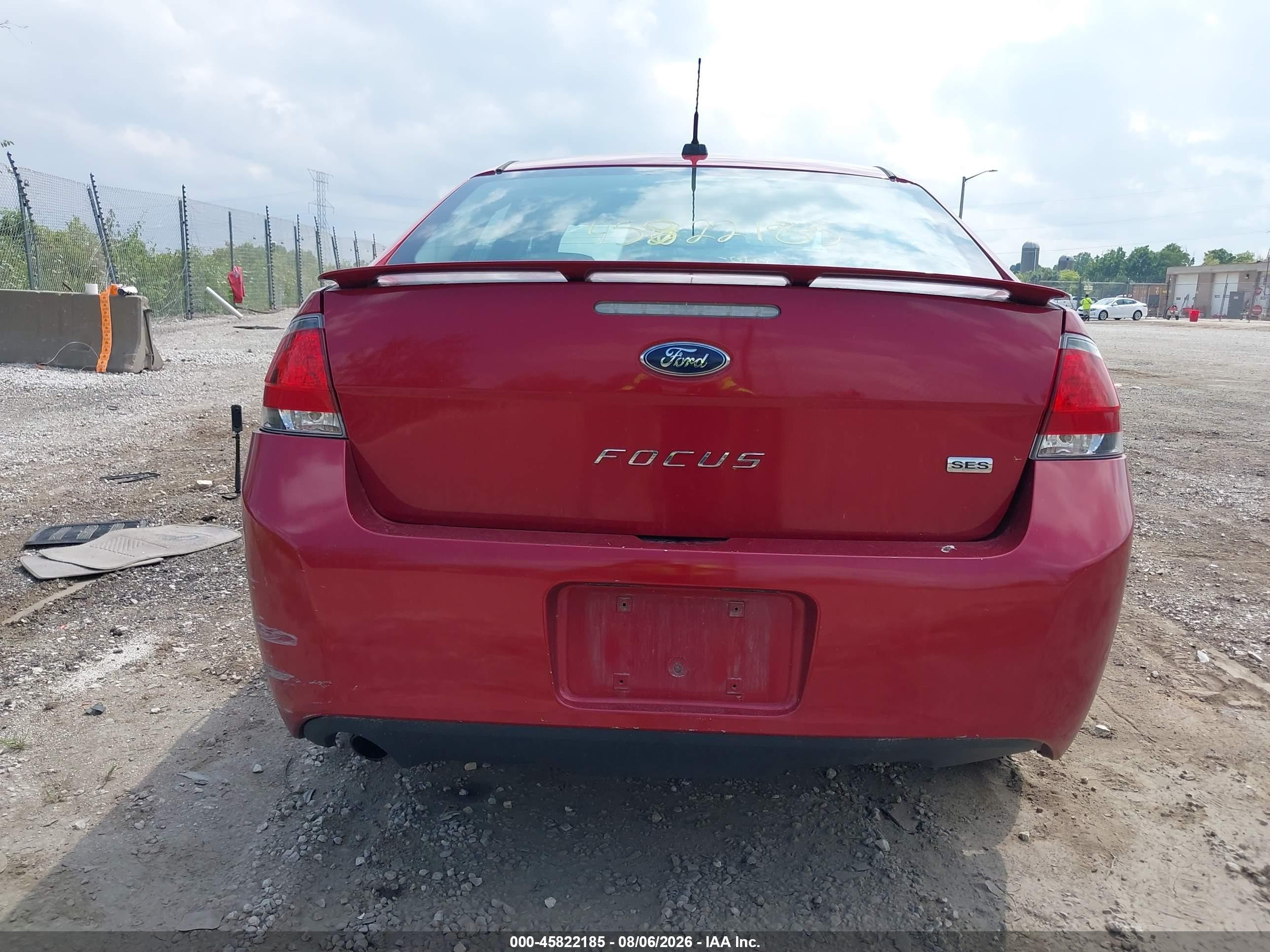 2010 Ford Focus Ses Red vin: 1FAHP3GN4AW270967