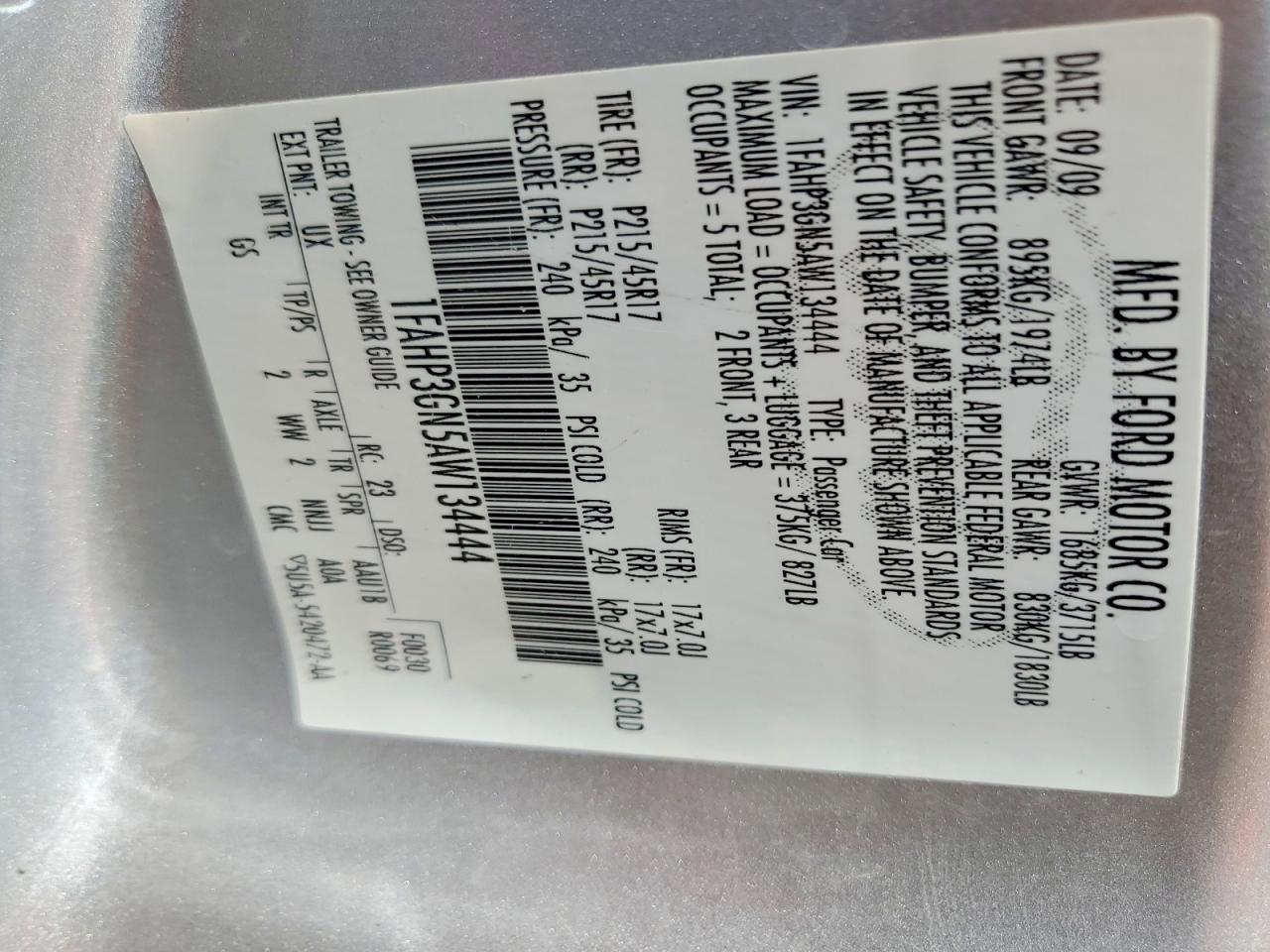 2010 Ford Focus Ses Silver vin: 1FAHP3GN5AW134444
