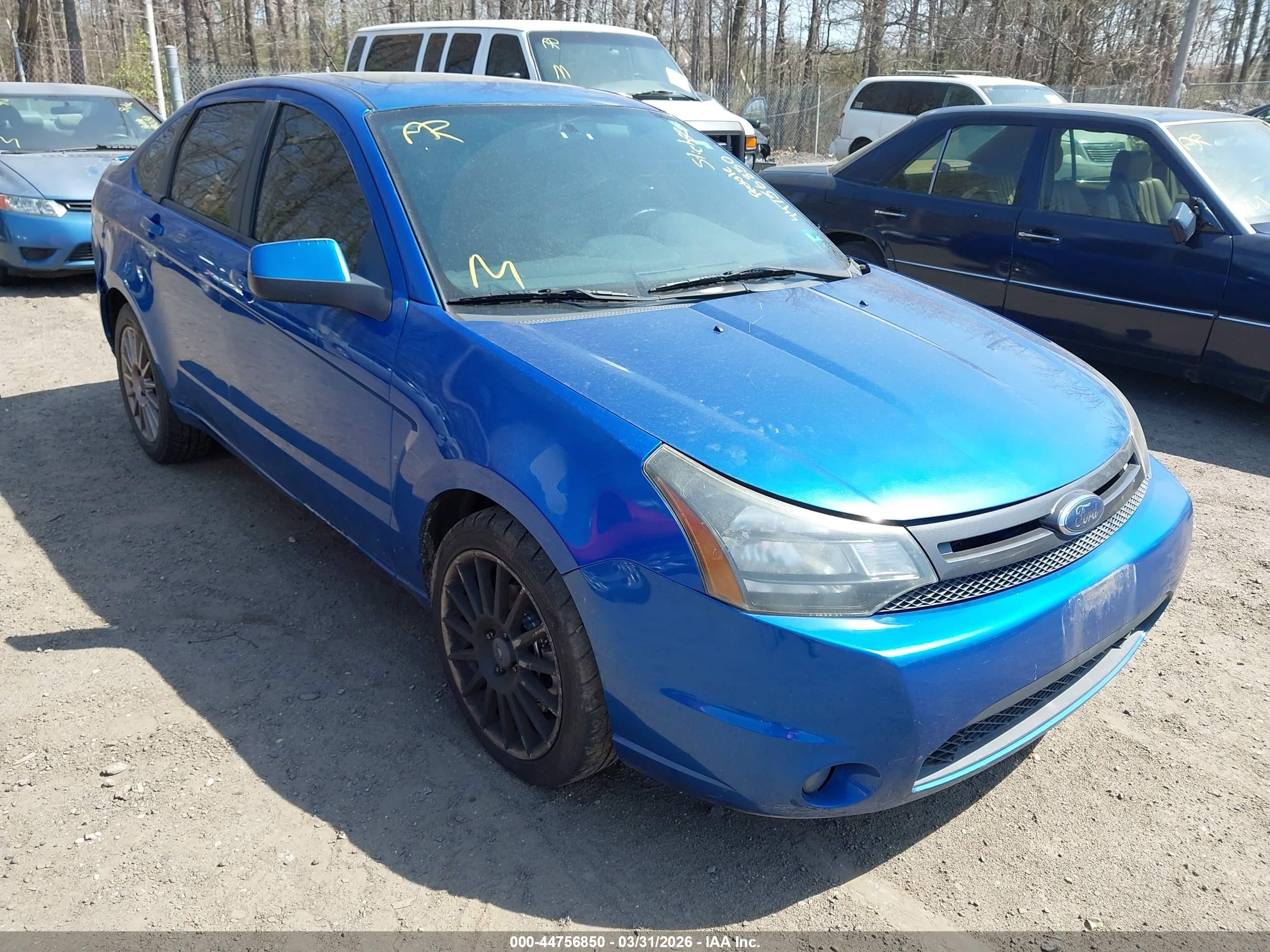 2010 Ford Focus Ses Blue vin: 1FAHP3GN5AW191548