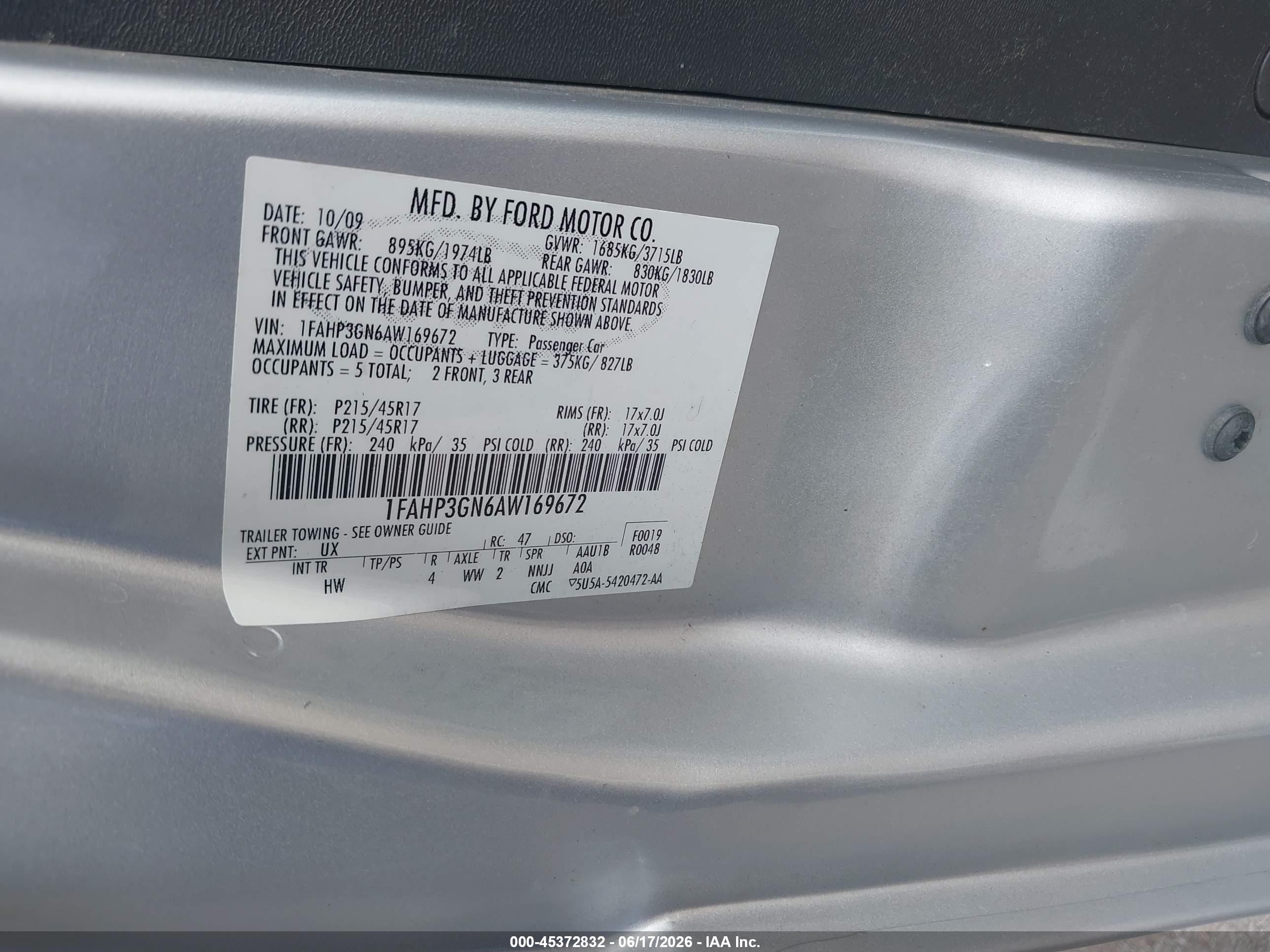 2010 Ford Focus Ses Gray vin: 1FAHP3GN6AW169672