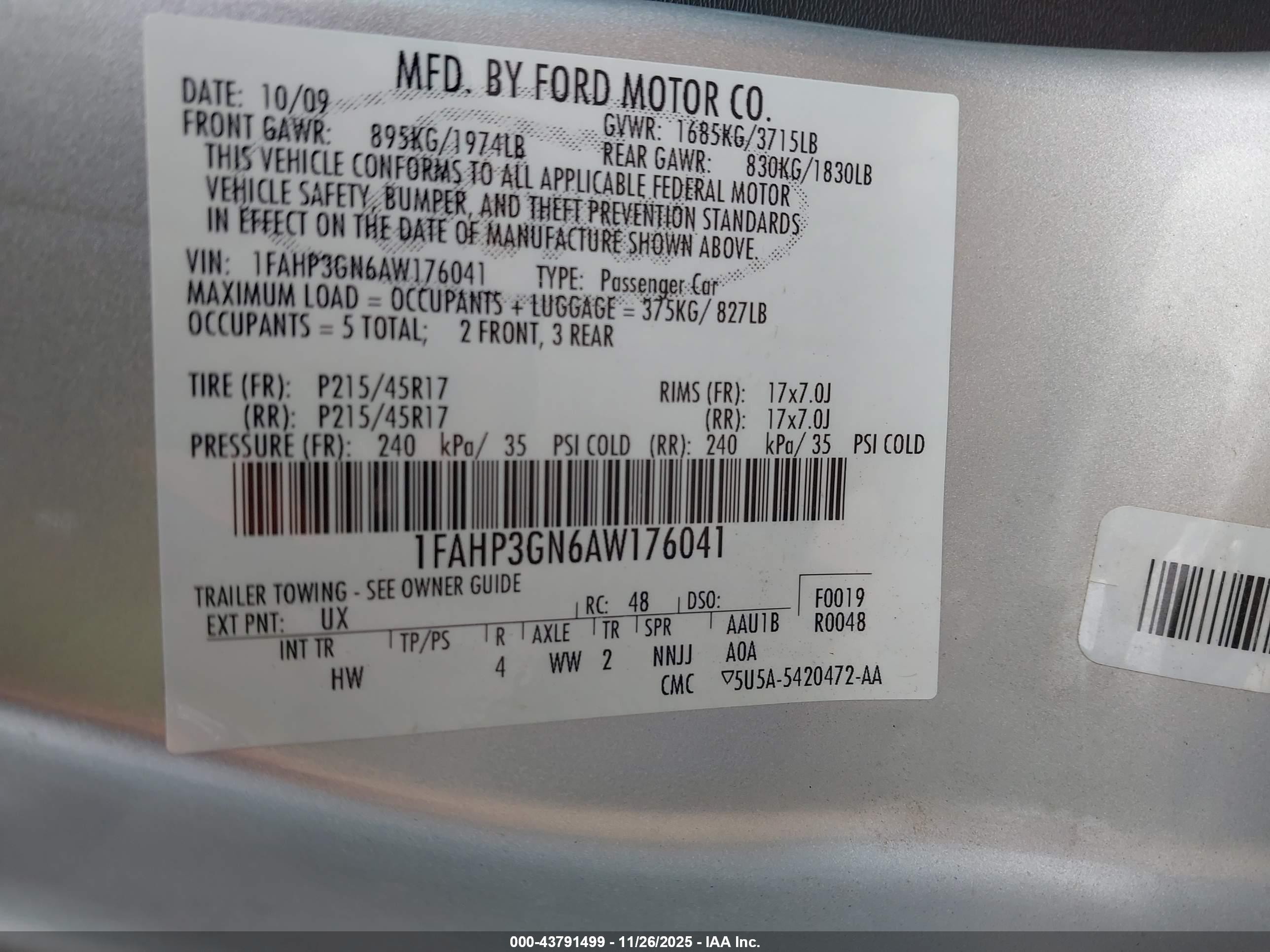 2010 Ford Focus Ses Silver vin: 1FAHP3GN6AW176041