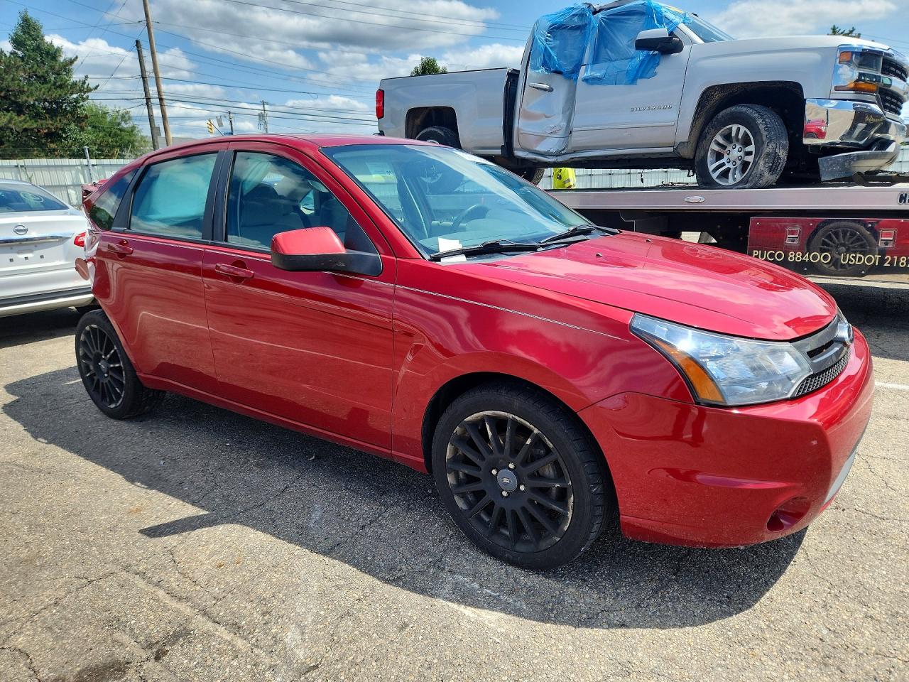 2010 Ford Focus Ses Red vin: 1FAHP3GN7AW183239