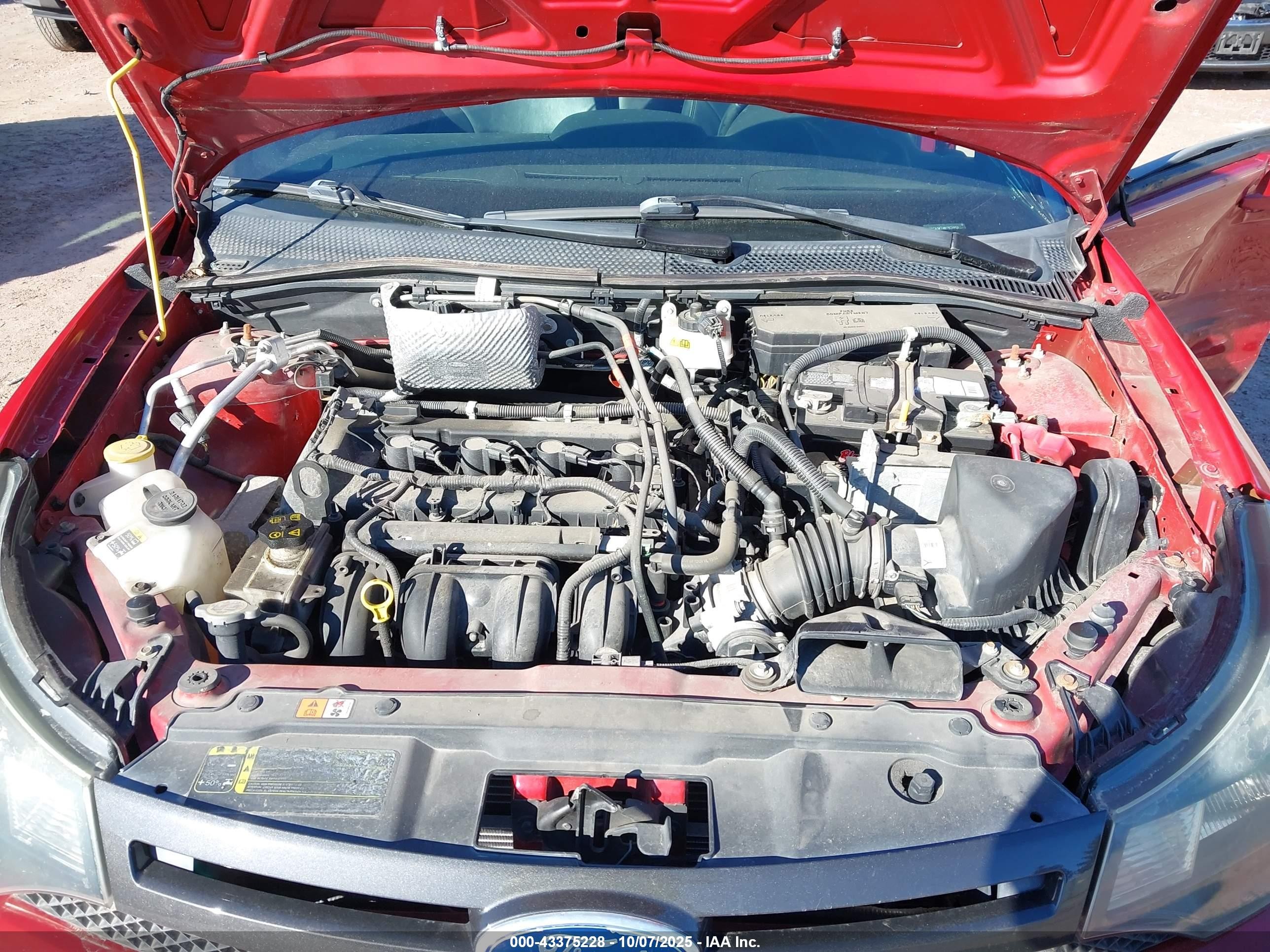 2010 Ford Focus Ses Red vin: 1FAHP3GN7AW287990