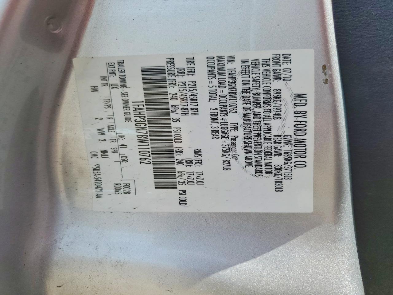 2011 Ford Focus Ses Серебряный vin: 1FAHP3GN7BW110762