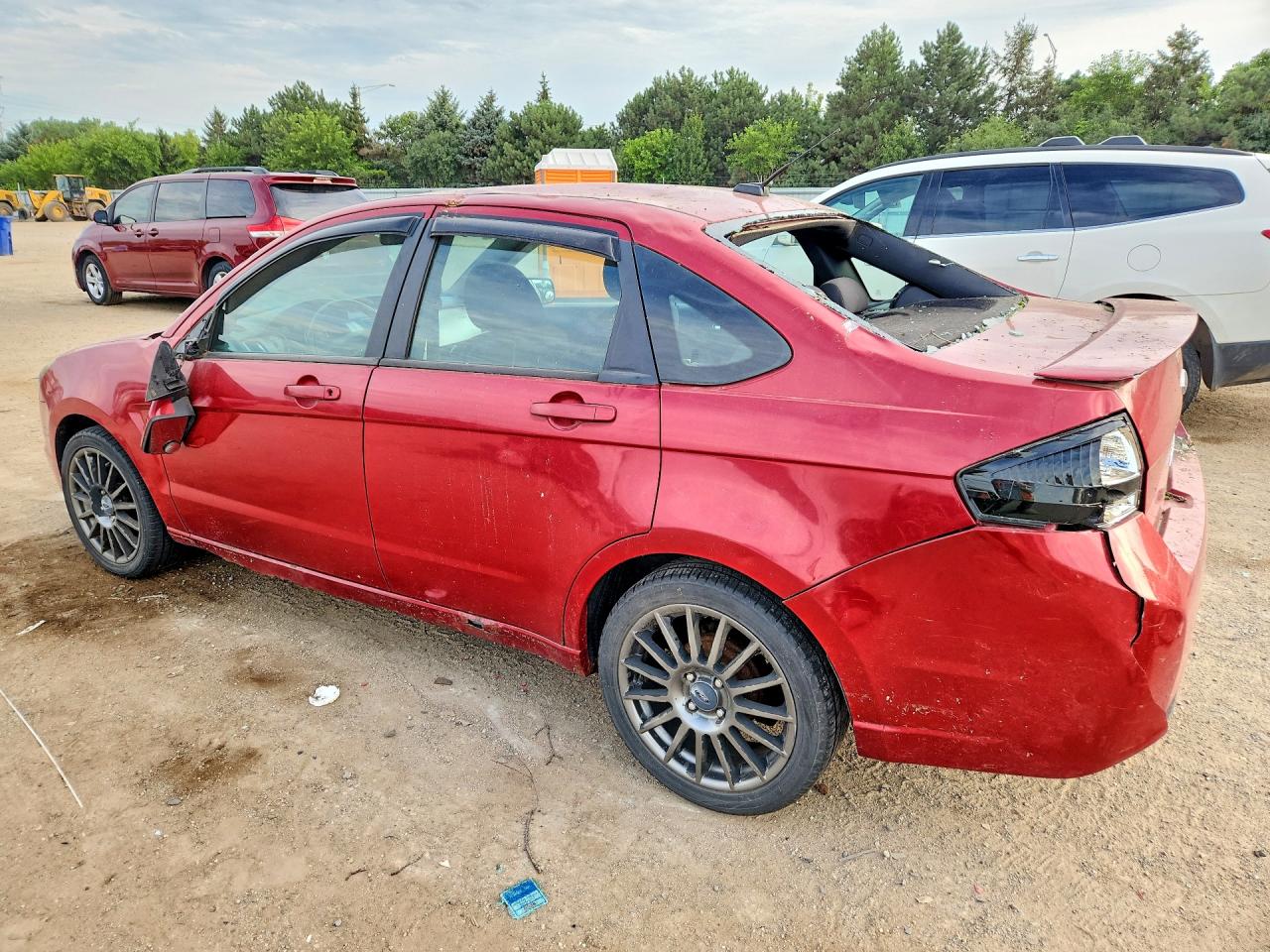 2010 Ford Focus Ses Burgundy vin: 1FAHP3GN9AW170041