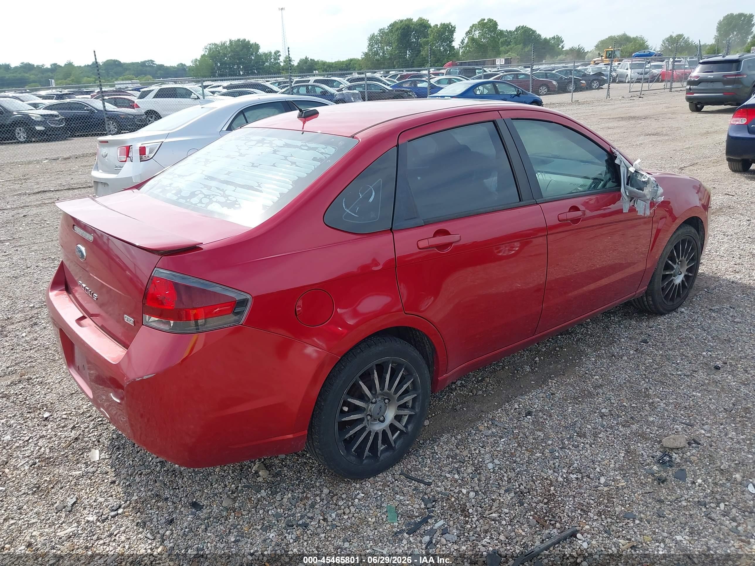 2011 Ford Focus Ses Red vin: 1FAHP3GN9BW148462
