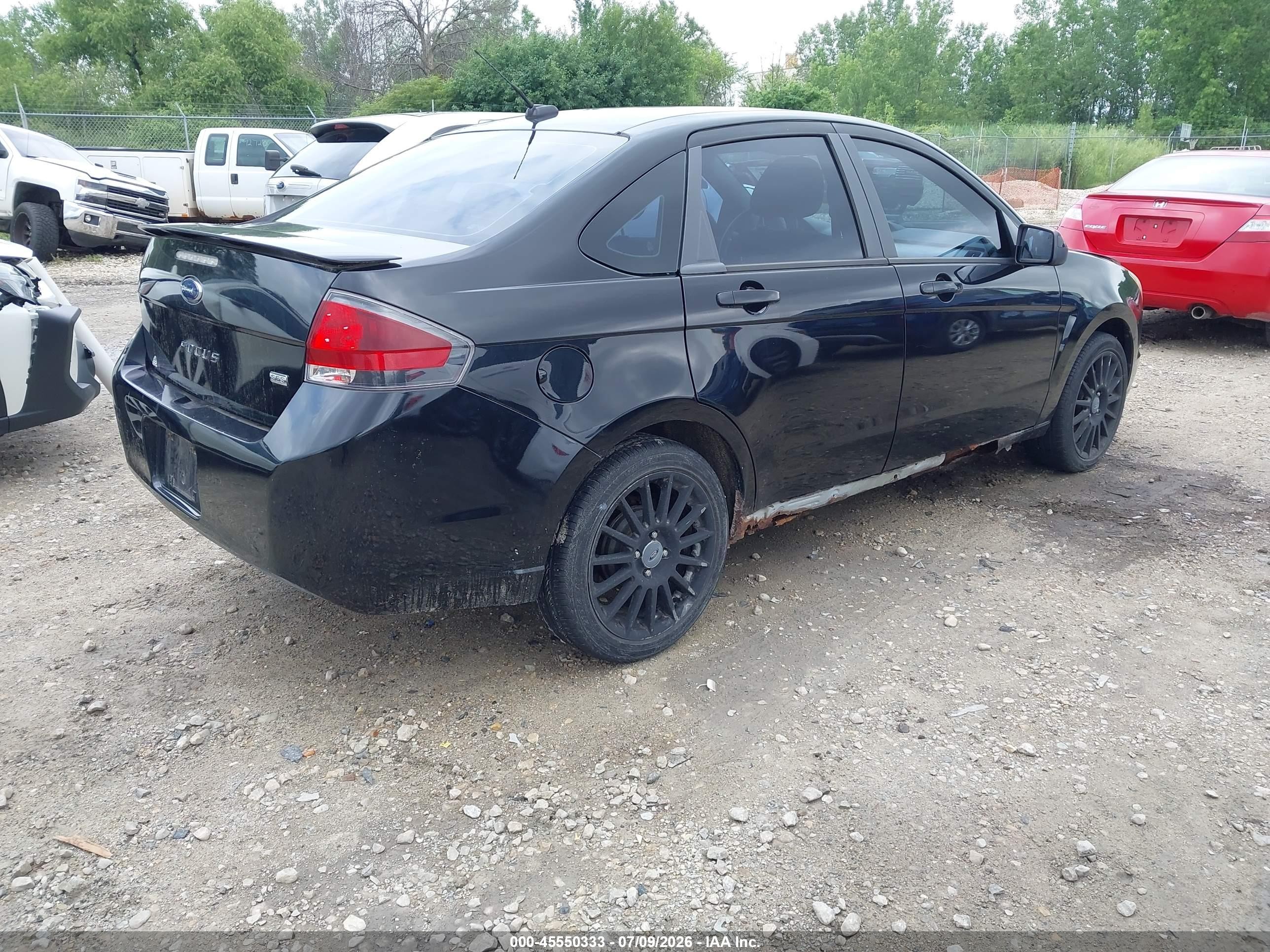 2010 Ford Focus Ses Black vin: 1FAHP3GNXAW165060