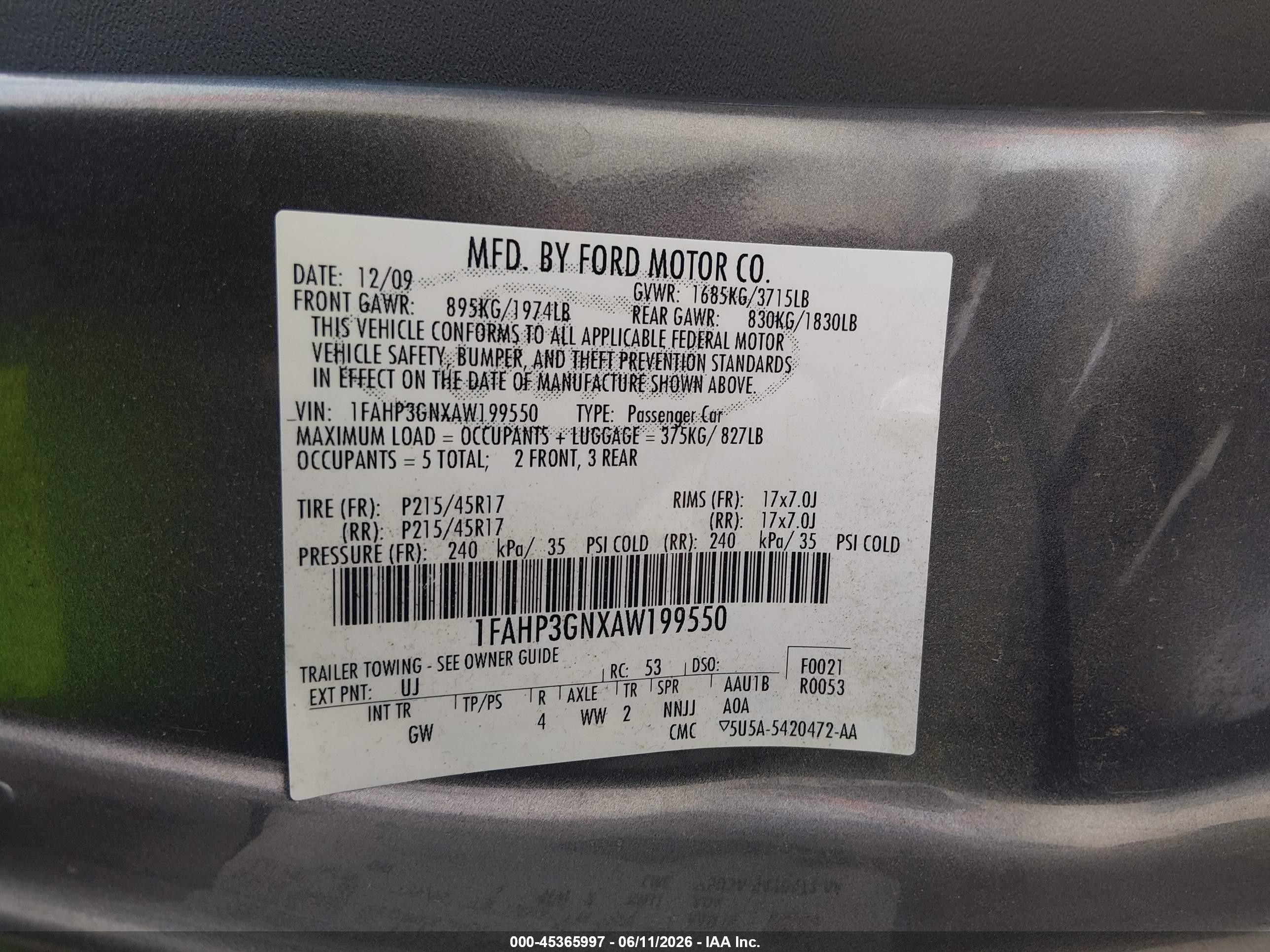 2010 Ford Focus Ses Gray vin: 1FAHP3GNXAW199550