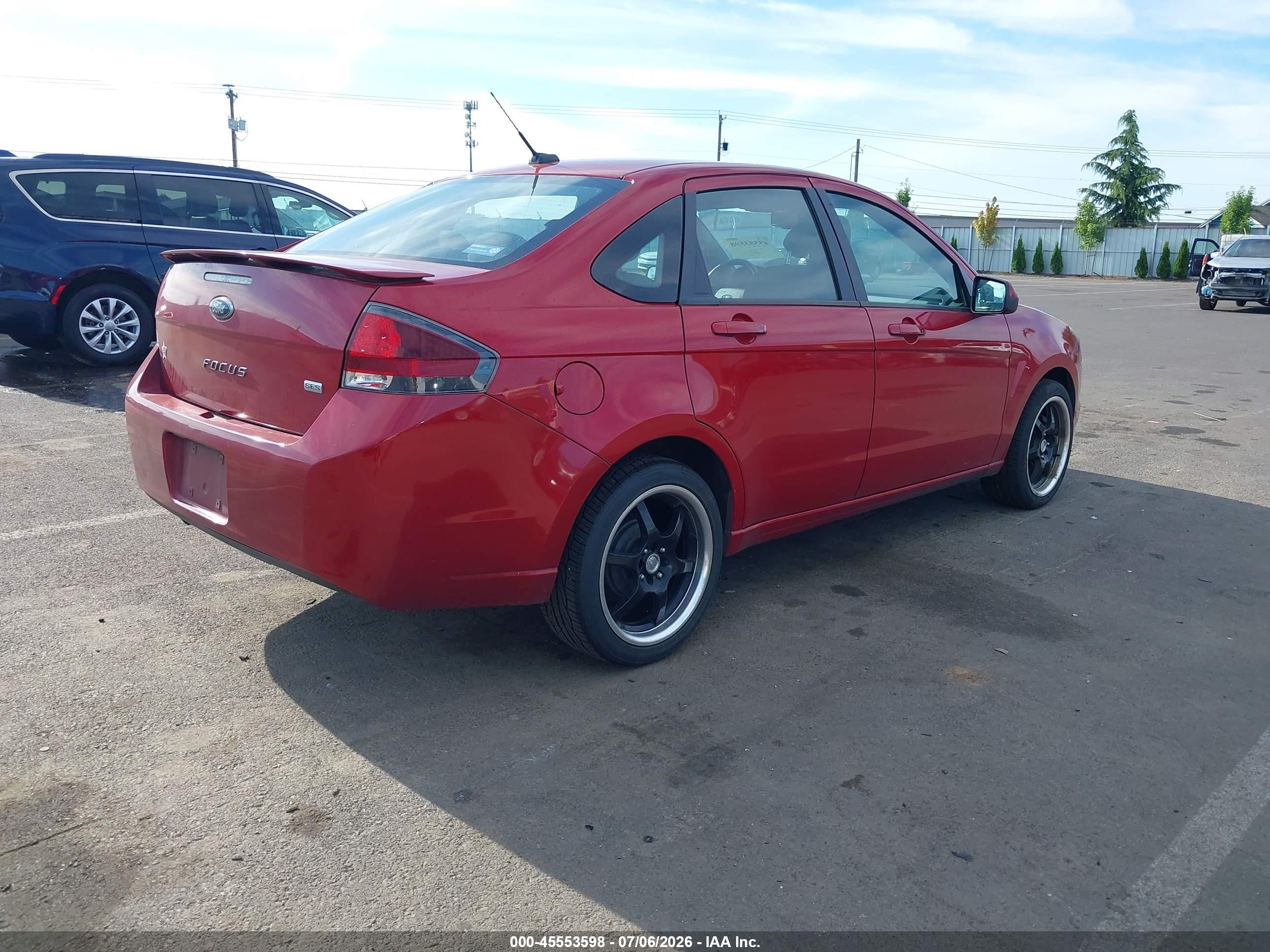 2010 Ford Focus Ses Red vin: 1FAHP3GNXAW292603