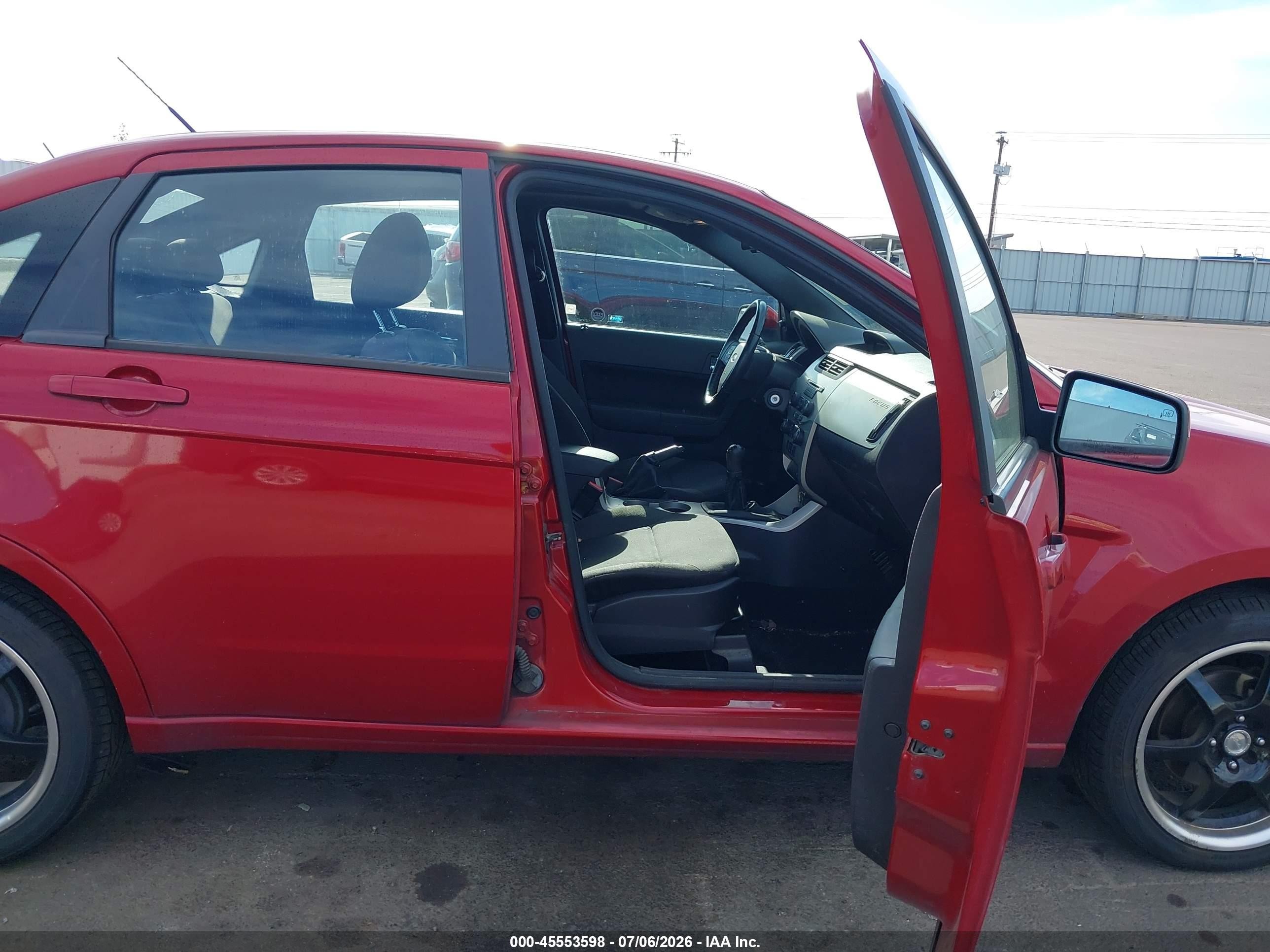 2010 Ford Focus Ses Red vin: 1FAHP3GNXAW292603