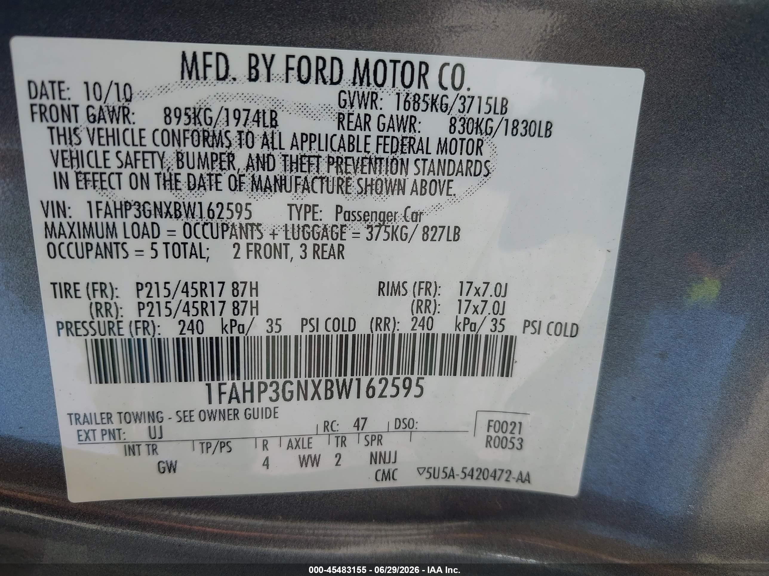 2011 Ford Focus Ses Gray vin: 1FAHP3GNXBW162595