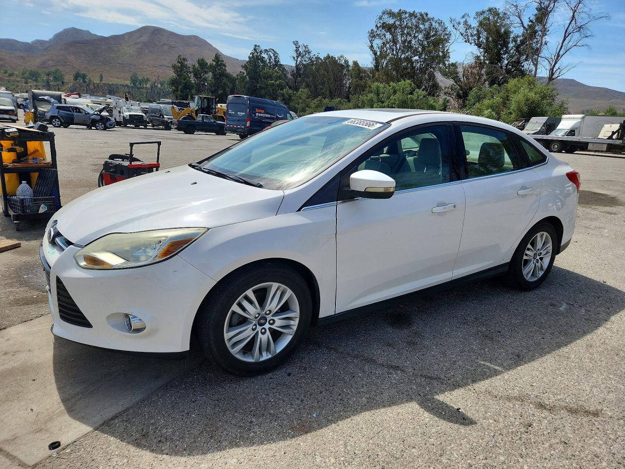 2012 Ford Focus Sel Белый vin: 1FAHP3H20CL152472