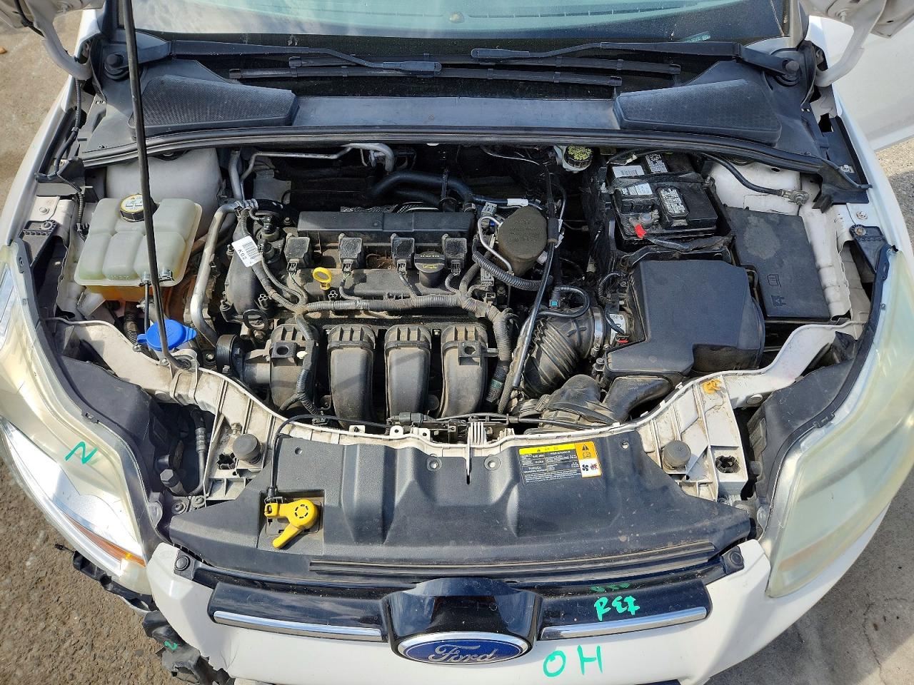 2012 Ford Focus Sel Белый vin: 1FAHP3H20CL152472