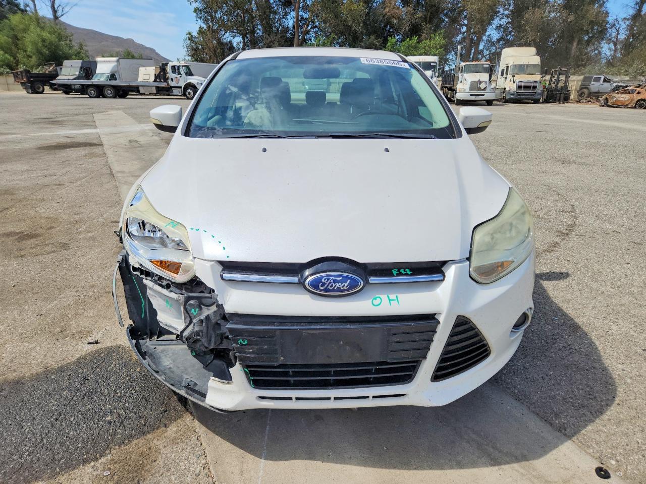 2012 Ford Focus Sel Белый vin: 1FAHP3H20CL152472