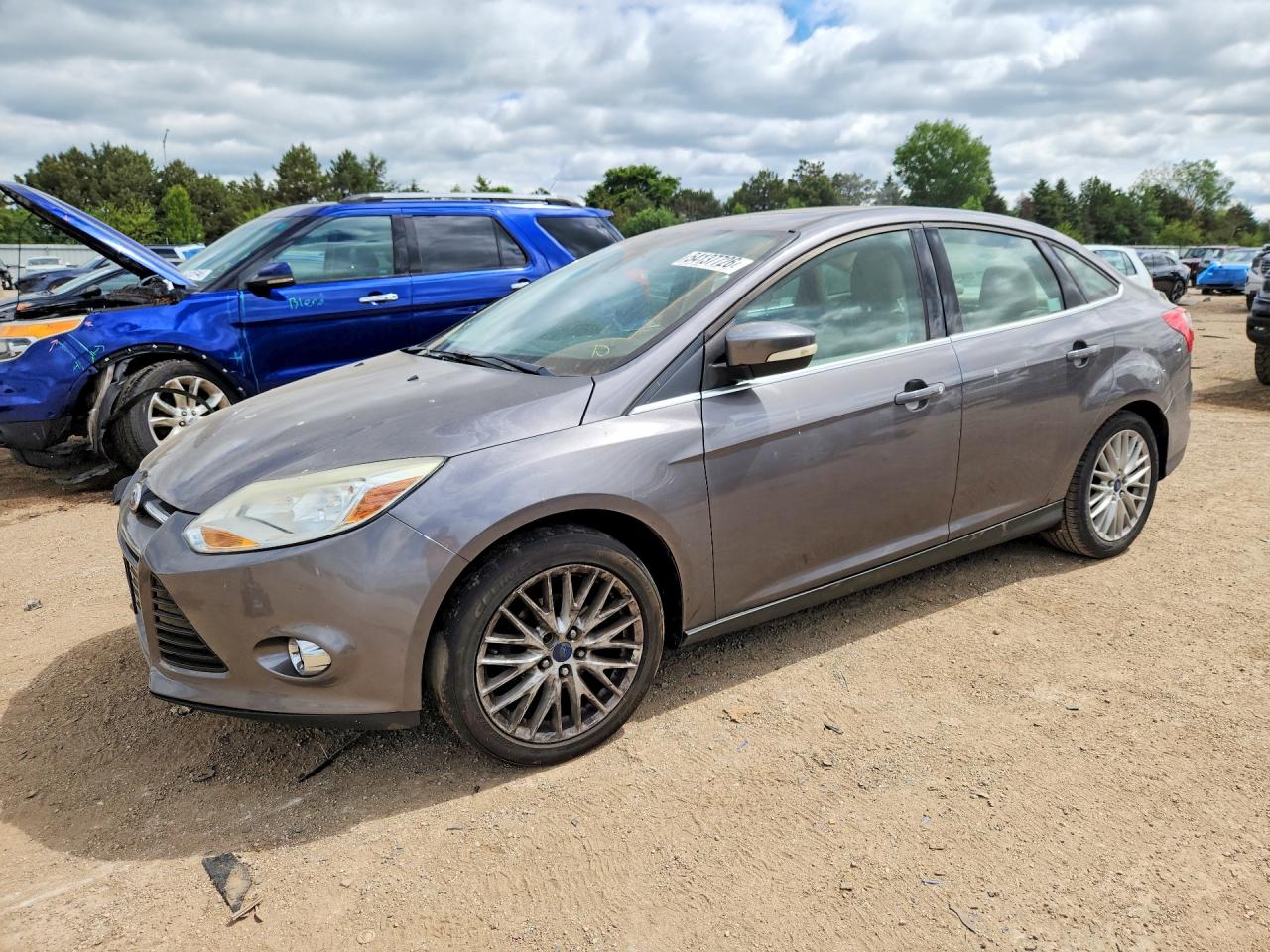 2012 Ford Focus Sel Серый vin: 1FAHP3H20CL188310